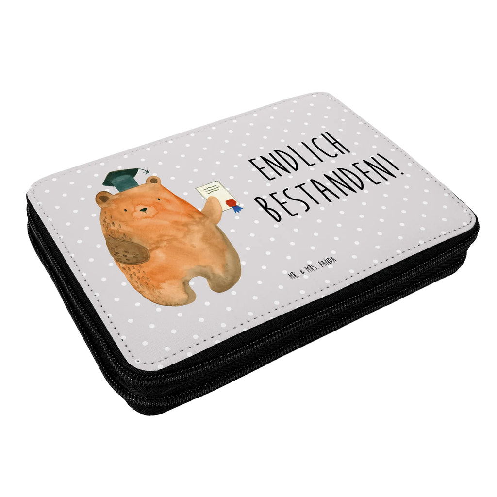 Leather folder bear Test school, child, pupil, pencil case, pen roll, motif, gift, primary school, pencil bag, enrolment, bear, teddy, teddy bear, cuddly toy, examinations, certificate, degree, diploma, examination passed, Abitur