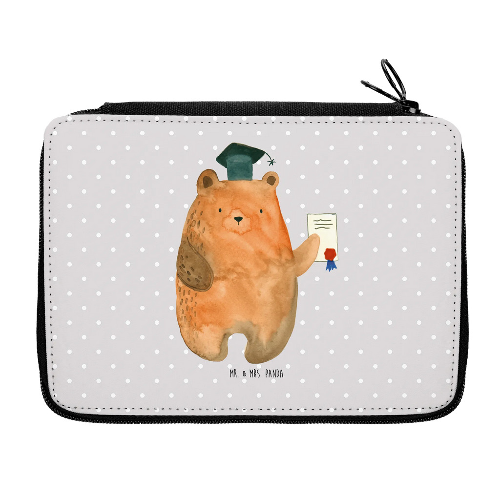 Leather folder bear Test school, child, pupil, pencil case, pen roll, motif, gift, primary school, pencil bag, enrolment, bear, teddy, teddy bear, cuddly toy, examinations, certificate, degree, diploma, examination passed, Abitur