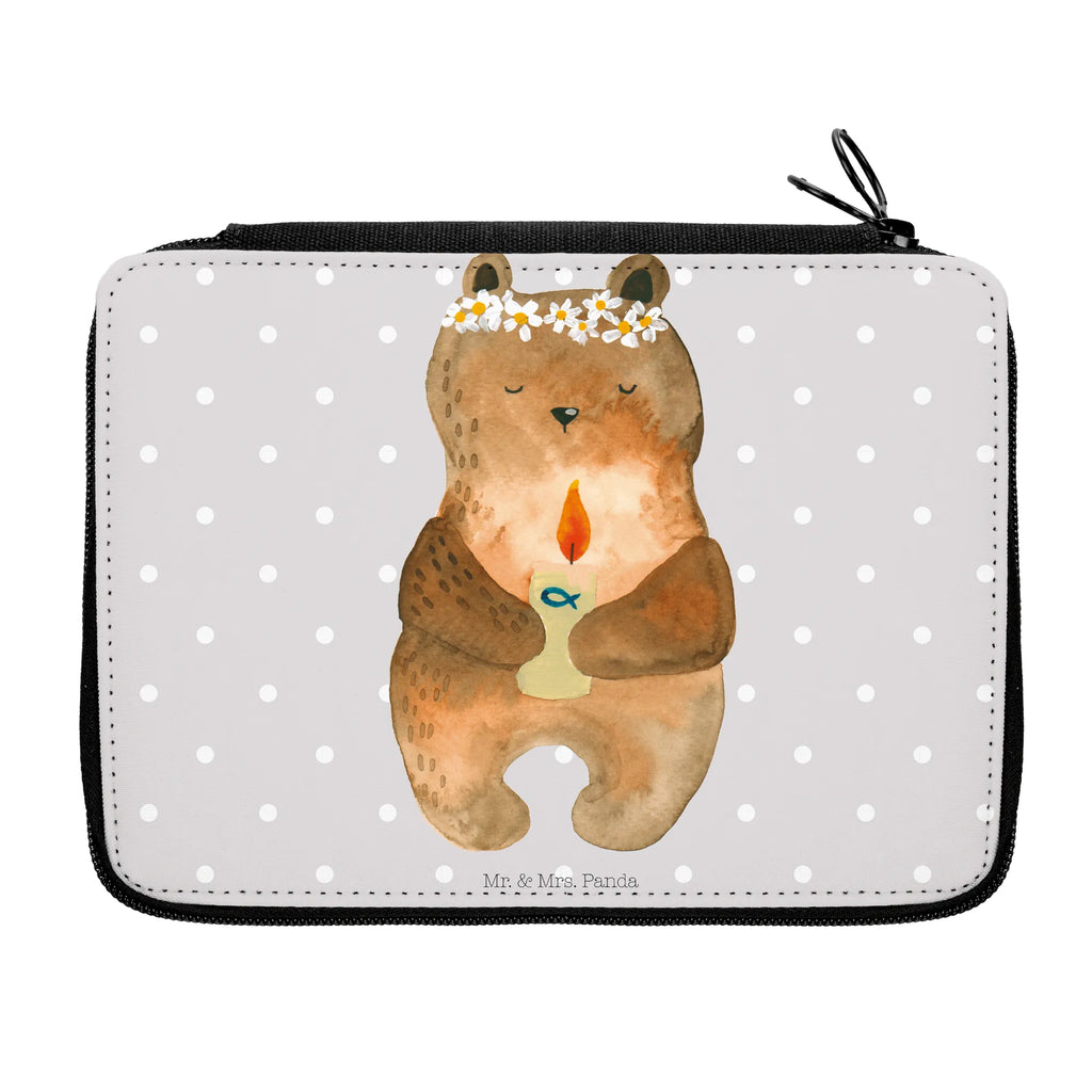 Federmappe Bär Kommunion Stiftetasche, Schlampermäppchen, Schüleretui, Malmappe, Stifteetui, Mäppchen, Schreibetui, Schulmäppchen, Stifte Etui, Bleistiftetui, Schuletui, Schreibmappe, Etui für Stifte, Zeichenetui, Buntstiftmäppchen, Stiftebeutel, Federtasche, Bleistift Etui, Federmappe Set, Farbstiftetui, Stiftemappe, Federmäppchen, Buntstiftetui, Teddy, Bär, Teddybär, Katholisch, Taufkerze, Gottes Segen, Kommunion
