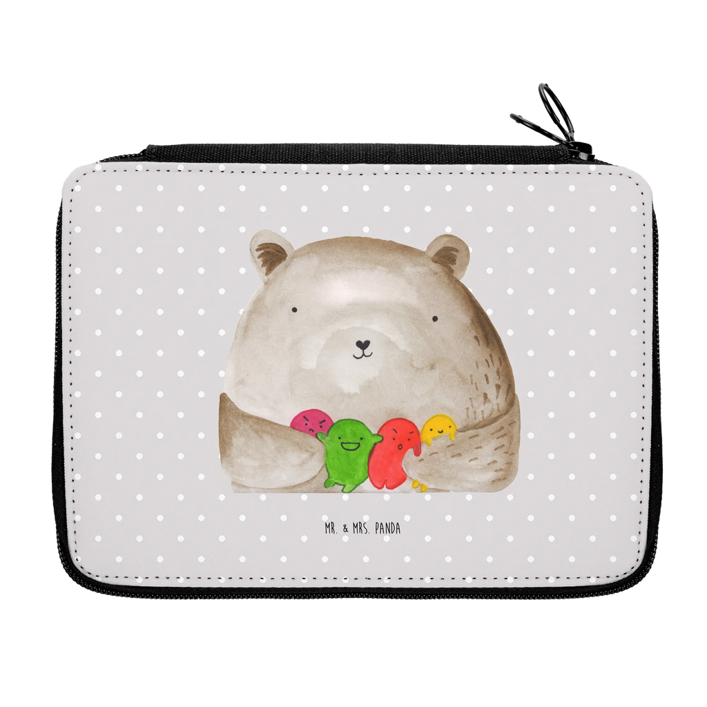 Leather folder bear Feeling Federmäppchen bedruckt, Kind, Federmappe Einschulung, Schülerin, Büro Stifte Etui, Stiftetasche, Bestückte Federmappe, Kinder Federmappe, Geschenk, Grundschule, Stifterolle, Federmappe, Einschulung, Federmäppchen, Stifte Etui, Schüler, Motiv, Schule, Bär, Teddy, Teddybär, Verrückt, Durchgedreht, Wahnsinn