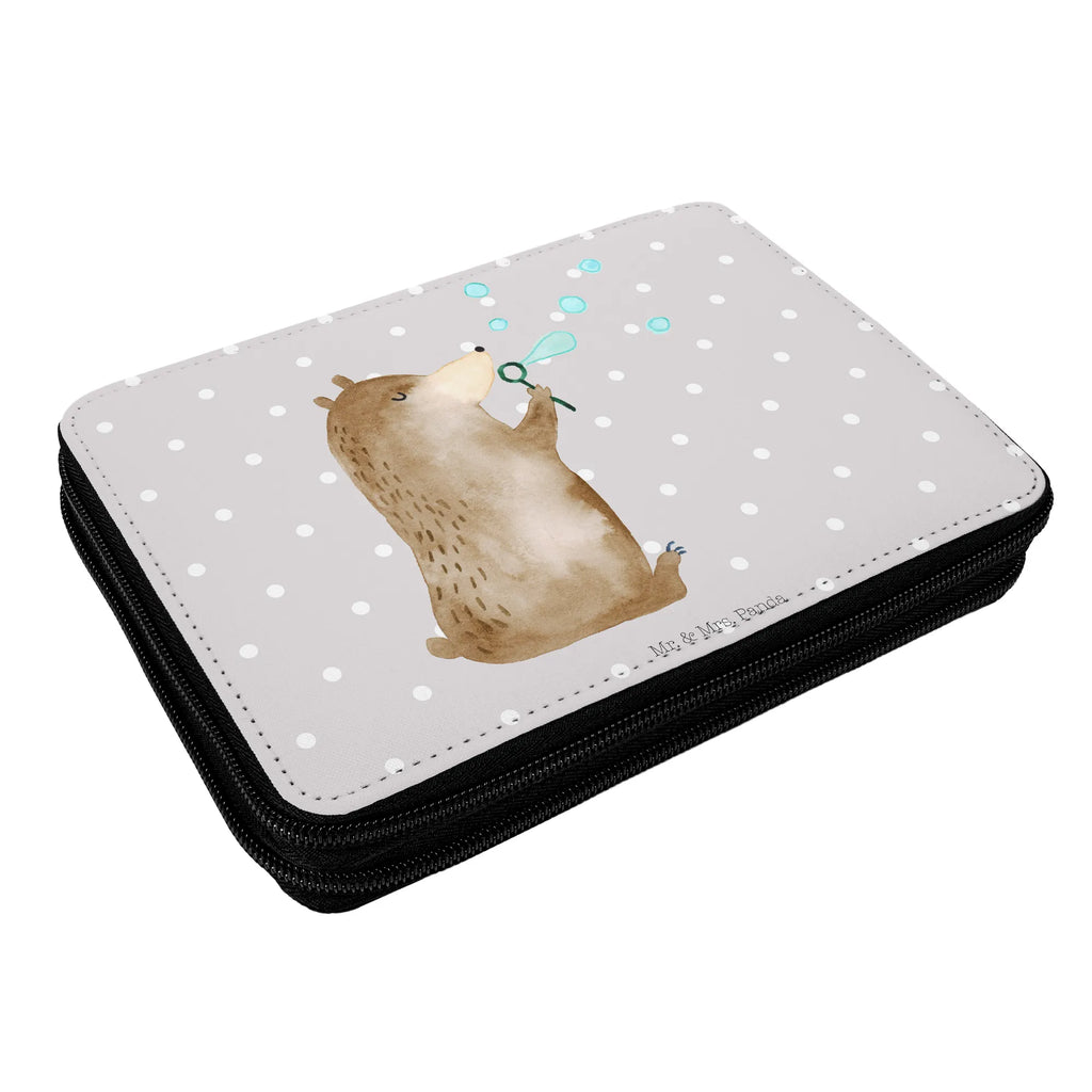 Federmappe Bär Seifenblasen Stifte Etui, Federmappe Einschulung, Stiftetasche, Schüler, Federmappe, Kinder Federmappe, Geschenk, Kind, Bestückte Federmappe, Grundschule, Federmäppchen, Stifterolle, Büro Stifte Etui, Schülerin, Einschulung, Schule, Motiv, Federmäppchen bedruckt, Bär, Teddy, Teddybär, Seifenblasen Bär Lustig Sein Glücklich Traurig Happy