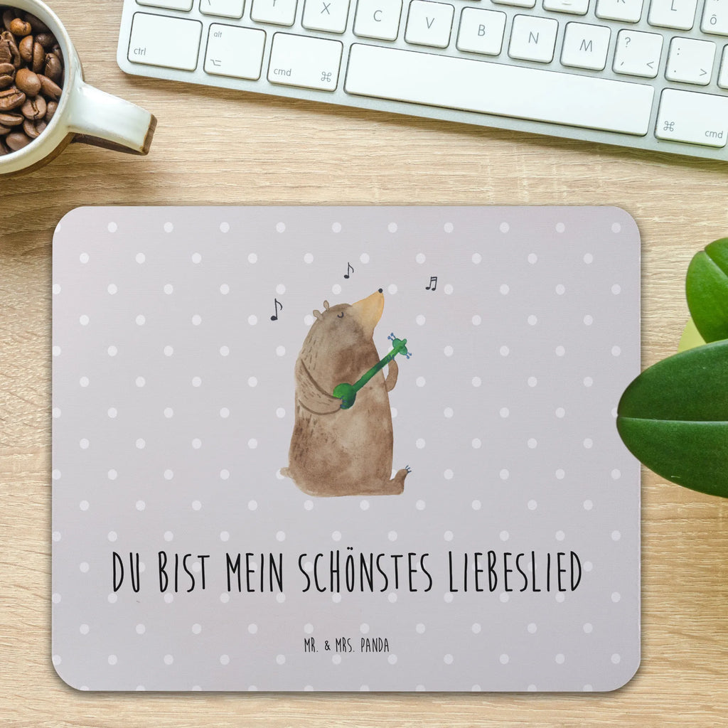 Mouse mat bear song Pad, Mouse, saying, Motif, Mouse Pad, Work, Print, Study, Student, PC, Office, Gift, mousepad, fun, bear, teddy, teddy bear, cuddly toy, woman, partner, love song, song, Bear, love, valentine, gift, girlfriend, heart