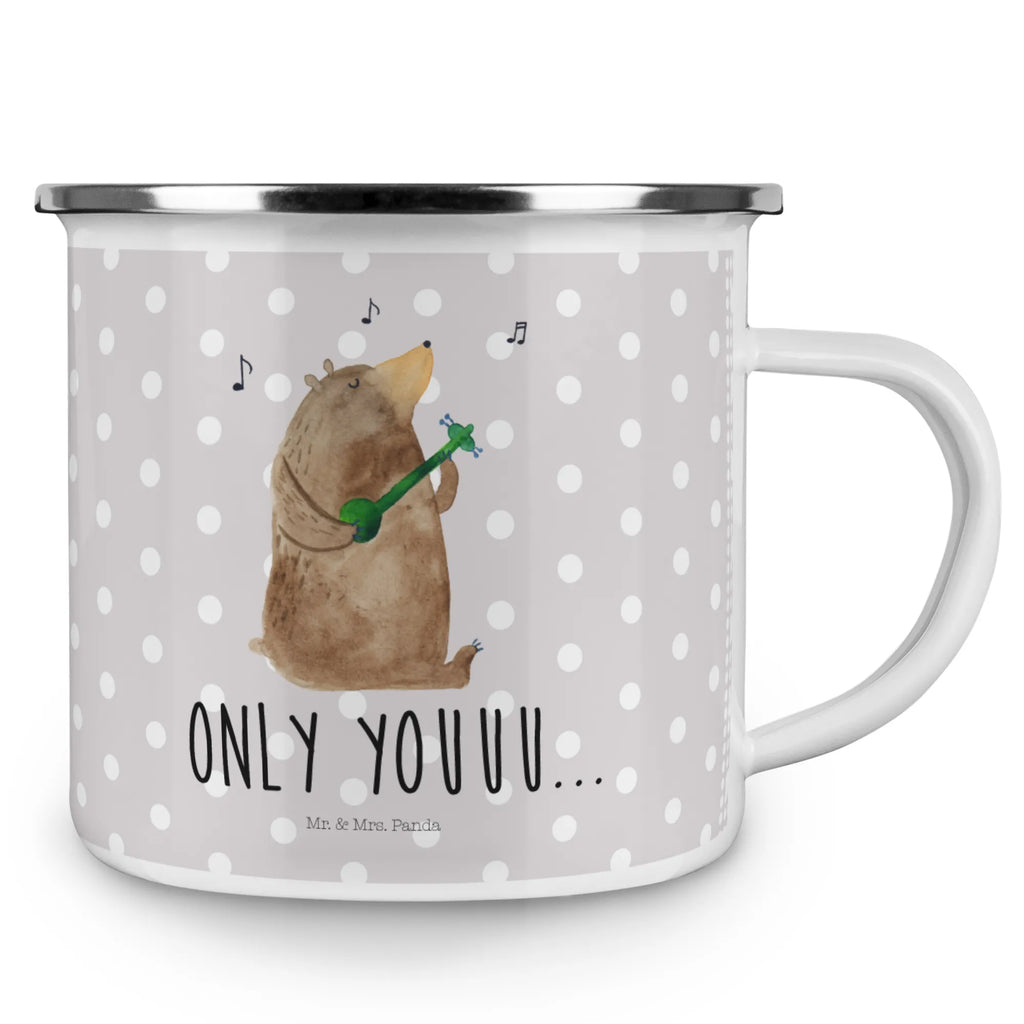 Enamel camping mug bear guitar Pott, Tasse, wandertasse, Emaille Tasse, metallbecher, Tasse Emaille, Teetasse, Campingbecher, becher emaille, Metalltasse, Trinkbecher, Kaffeebecher, wanderbecher, reisetasse, Reisebecher, Emaille Becher, emaillebecher, Campingtasse, Blechtasse, Emailletasse, Teebecher, Kaffeetasse, blechbecher, Becher, Teddy, Bär, Teddybär