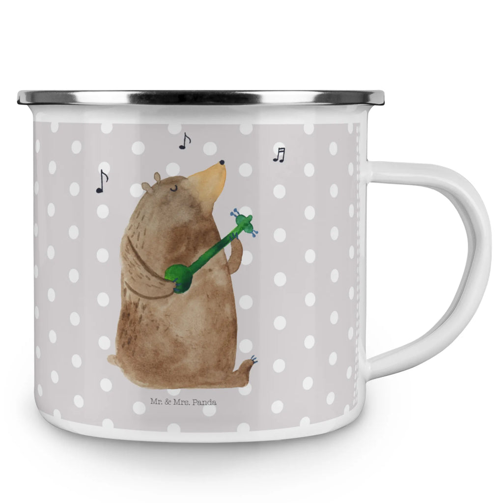 Enamel camping mug bear guitar Pott, Tasse, wandertasse, Emaille Tasse, metallbecher, Tasse Emaille, Teetasse, Campingbecher, becher emaille, Metalltasse, Trinkbecher, Kaffeebecher, wanderbecher, reisetasse, Reisebecher, Emaille Becher, emaillebecher, Campingtasse, Blechtasse, Emailletasse, Teebecher, Kaffeetasse, blechbecher, Becher, Teddy, Bär, Teddybär