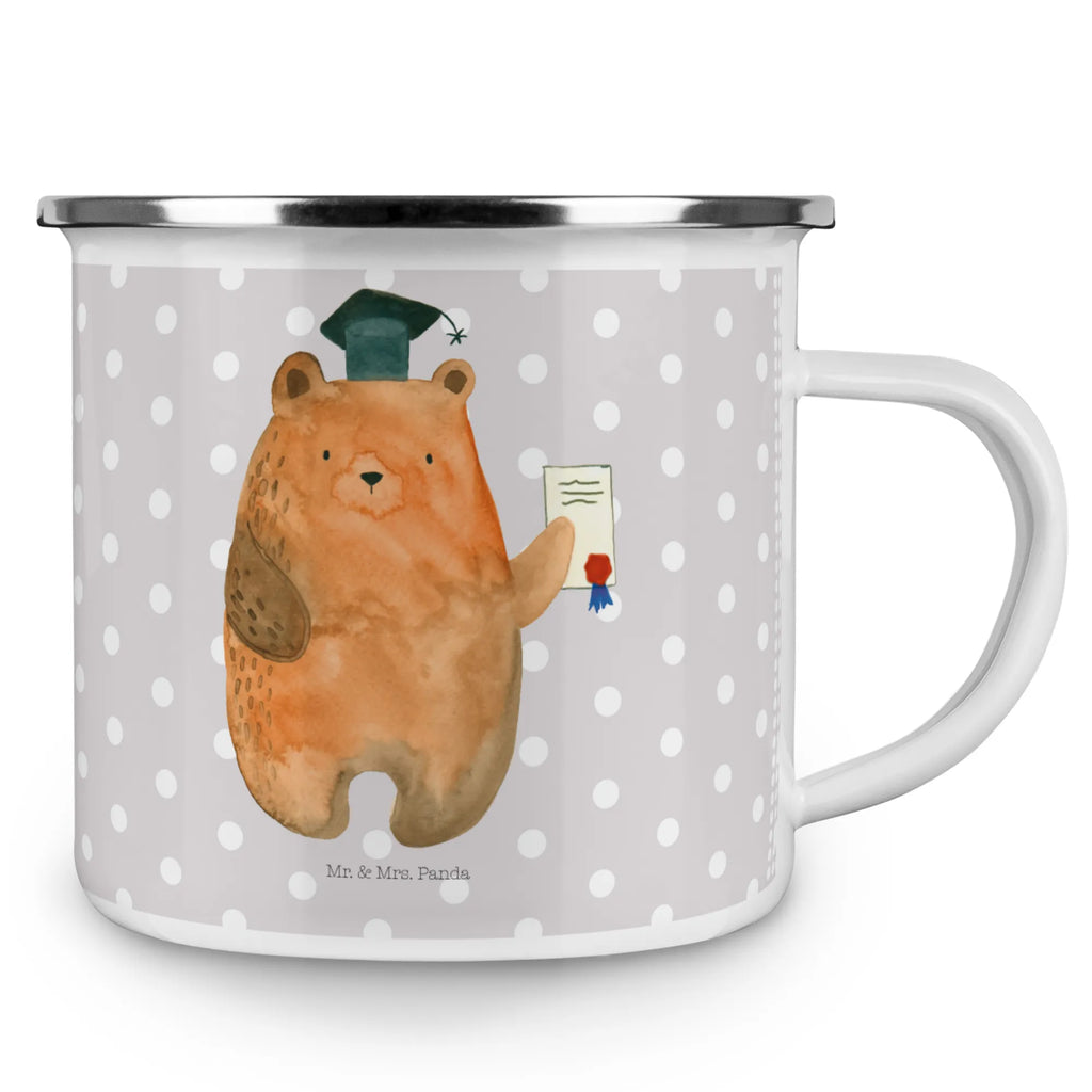 Enamel camping mug bear Test enamel mug, hiking mug, travel mug, camp coffee mug, lightweight camping mug, tin coffee cup, enamel camping cup, camping mug, adventure mug, bushcraft mug, backpacking mug, campfire mug, metal camping mug, camper mug, metal cup, stainless steel drinking cup, steel mug for camping, enamel drinking mug, outdoor cup, camping metal cup, bear, teddy, teddy bear, cuddly toy, diploma, certificate, degree, examinations, Abitur, examination passed