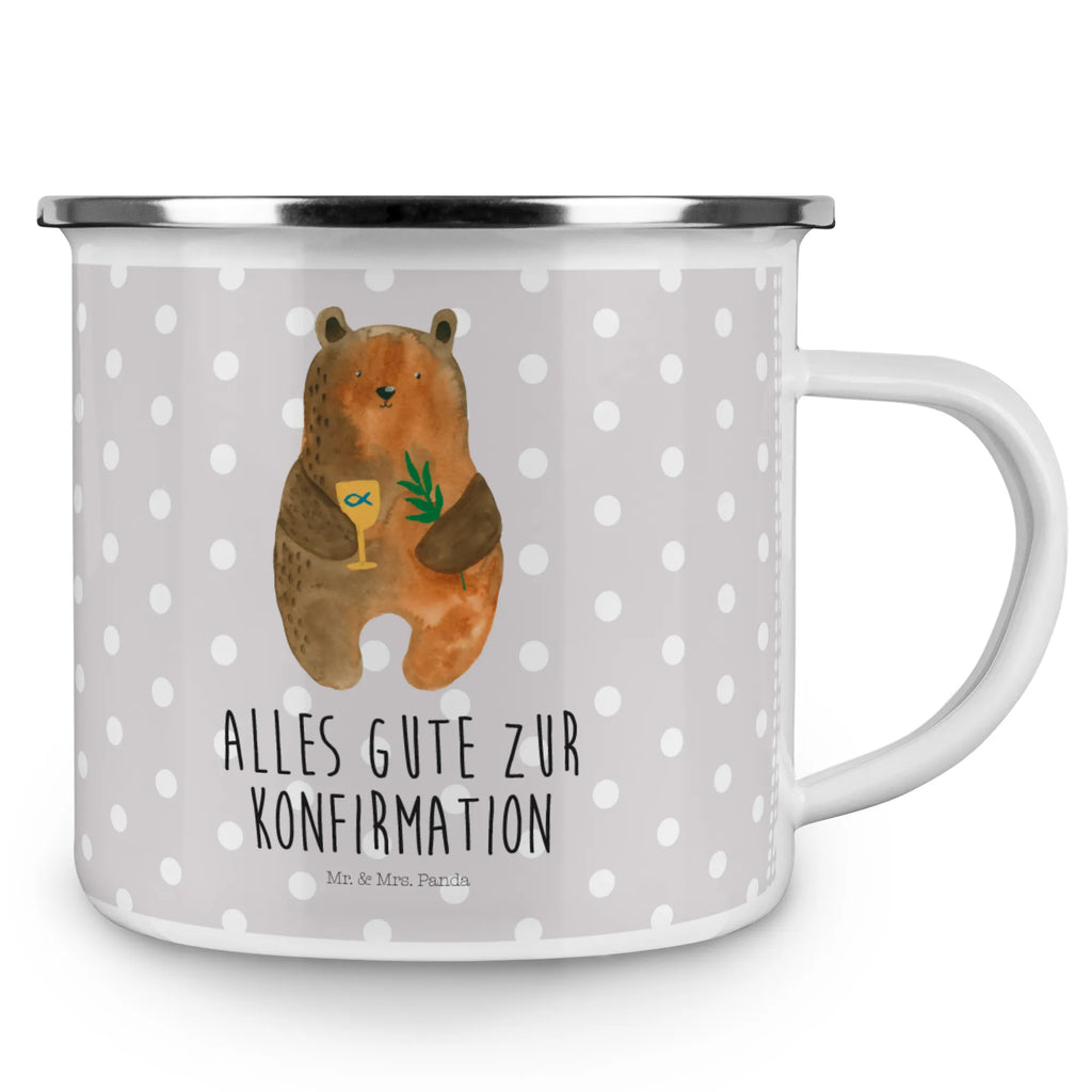 Enamel camping mug bear confirmation Pott, wandertasse, Campingtasse, emaillebecher, Becher, Reisebecher, metallbecher, Emaille Becher, Blechtasse, wanderbecher, Teebecher, Teetasse, reisetasse, Campingbecher, blechbecher, Emaille Tasse, Tasse Emaille, Trinkbecher, Kaffeebecher, Metalltasse, Kaffeetasse, becher emaille, Tasse, Emailletasse, Teddy, Bär, Teddybär, Gottesdienst, Konfirmation, Evangelisch, Kirche