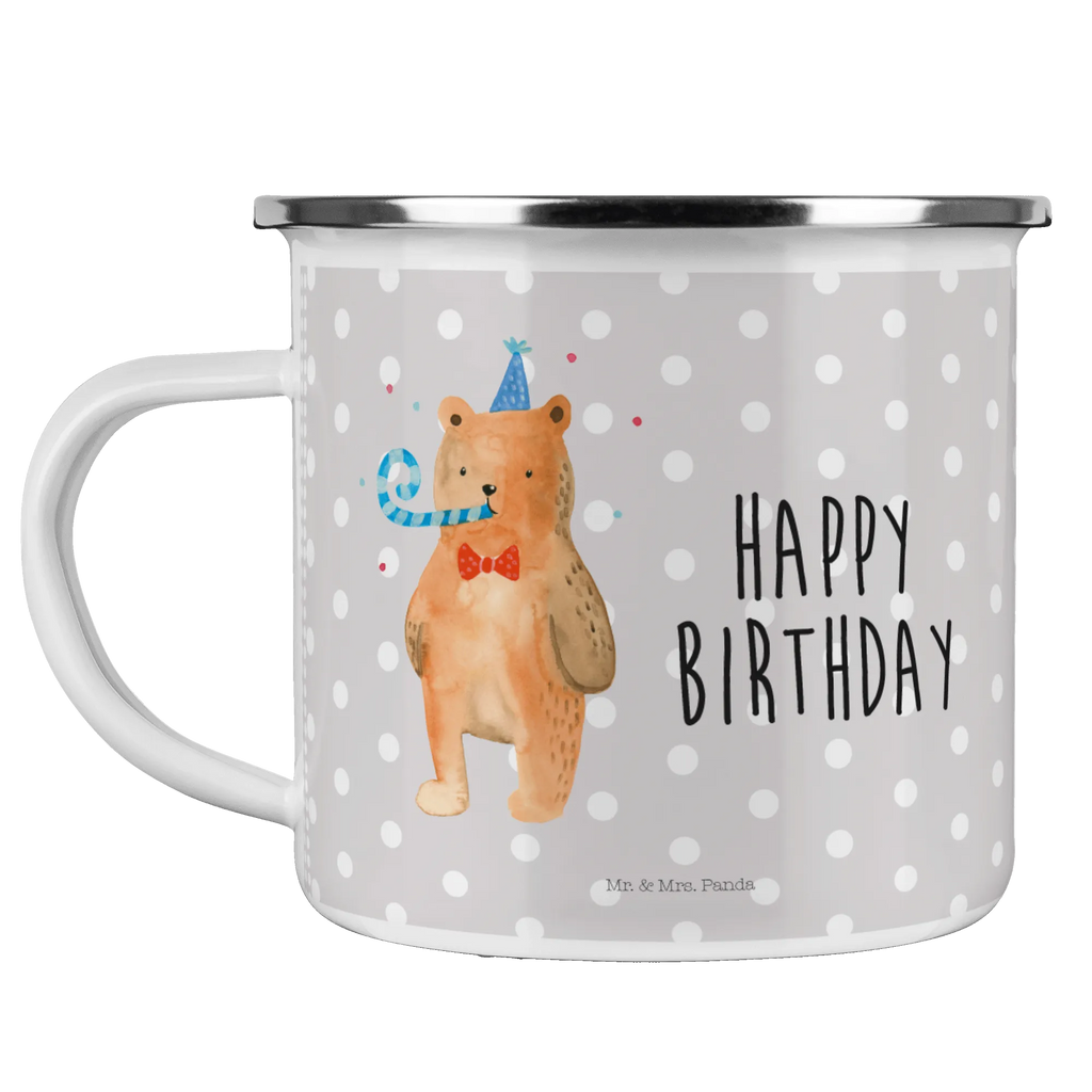 Enamel camping mug bear Birthday wandertasse, Tasse, metallbecher, Emaille Tasse, Reisebecher, Trinkbecher, wanderbecher, blechbecher, Metalltasse, emaillebecher, Teebecher, Blechtasse, Becher, Campingtasse, Campingbecher, Emaille Becher, Tasse Emaille, Teetasse, Kaffeebecher, Pott, Emailletasse, reisetasse, Kaffeetasse, becher emaille, Teddy, Bär, Teddybär, Happy Birthday, Glückwunsch, Geburtstag, Alles Gute