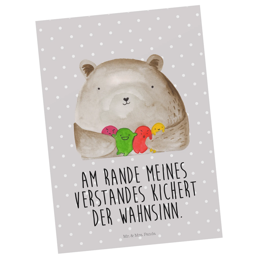 Postcard bear Feeling invitation, card, postcards, gift, letter, paper, gift card, Postcard, invitation card, bear, teddy, teddy bear, cuddly toy, Madness, Bear