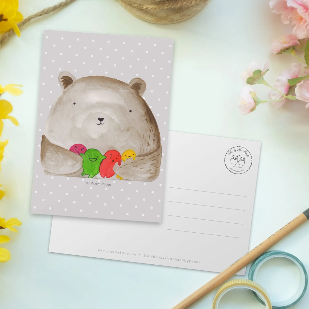 Postcard bear Feeling invitation, card, postcards, gift, letter, paper, gift card, Postcard, invitation card, bear, teddy, teddy bear, cuddly toy, Madness, Bear