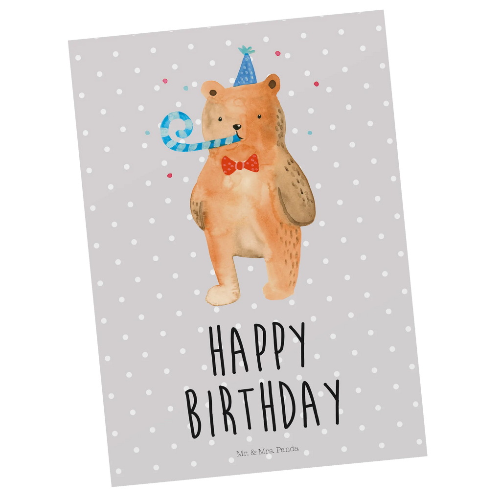 Postcard bear Birthday Einladung, Dankeskarte, Ansichtskarte, Geschenkkarte, Karte, Einladungskarten Geburtstag, Einladungskarte, Postkarte, Einladung Geburtstag, Grußkarte, Ansichtskarten, Geburtstagskarte, Bär, Teddy, Teddybär, Happy Birthday, Alles Gute, Glückwunsch, Geburtstag
