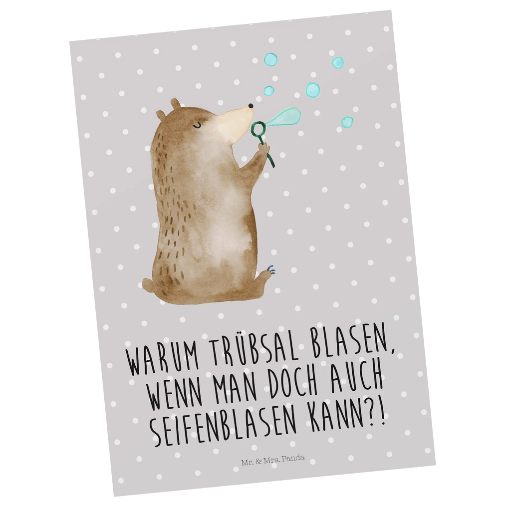 Postcard bear soap bubbles paper, gift card, postcards, card, invitation card, Postcard, invitation, gift, letter, bear, teddy, teddy bear, cuddly toy, Soap Bubbles Bear Funny Being Happy Sad Happy