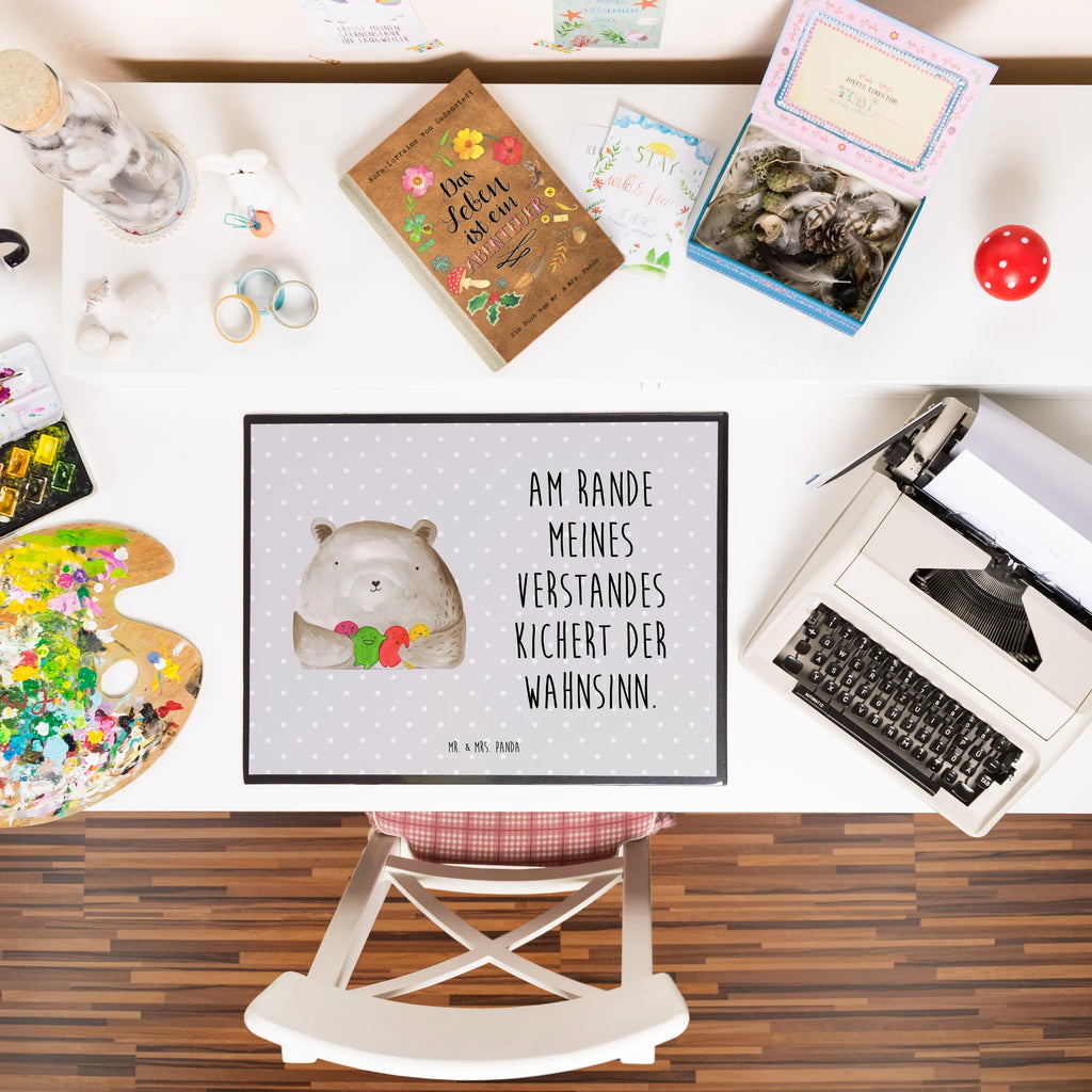 Schreibtischunterlage Bär Gefühl Schreibtischauflage, Schreibtischunterlage Groß, Schreibunterlage, Schreibwaren, Schreibtisch Unterlagen, Bürobedarf, Büroartikel, Bär, Teddy, Teddybär, Durchgedreht, Wahnsinn, Verrückt