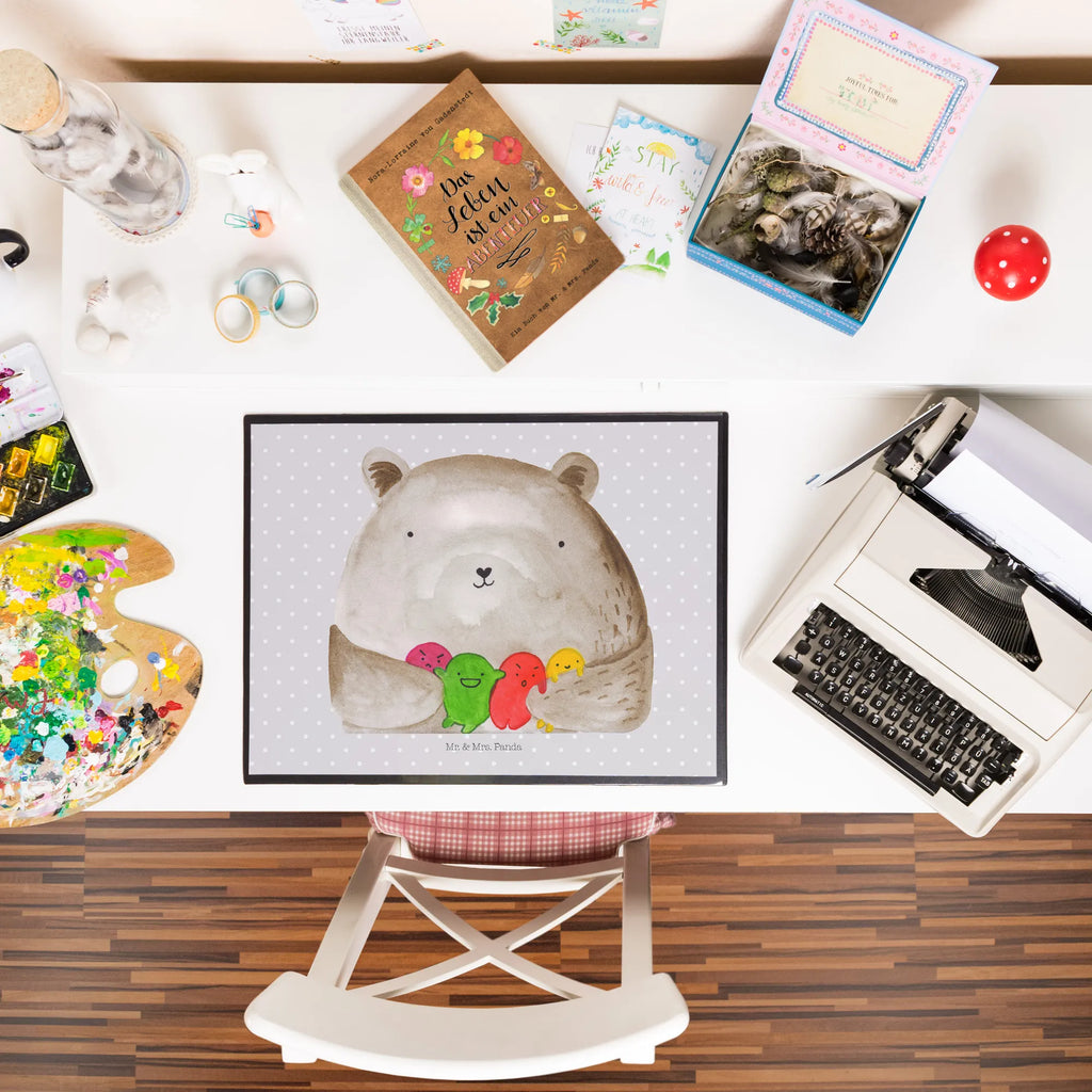 Schreibtischunterlage Bär Gefühl Schreibtischauflage, Schreibtischunterlage Groß, Schreibunterlage, Schreibwaren, Schreibtisch Unterlagen, Bürobedarf, Büroartikel, Bär, Teddy, Teddybär, Durchgedreht, Wahnsinn, Verrückt