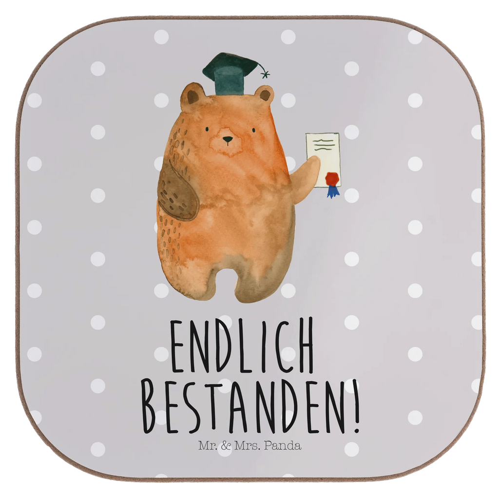 Square coaster bear Test Korkuntersetzer, Getränkeuntersetzer, Glasuntersetzer, Untersetzer aus Holz, Holzuntersetzer, Bierdeckel, Untersetzer Holz, Untersetzer Gläser, Untersetzer, Untersetzer Design, Untersetzer für Gläser, Tassen Untersetzer, Bär, Teddy, Teddybär, Prüfungen, Abschluss, Abitur, Zeugnis, Prüfung bestanden, Abschlusszeugnis