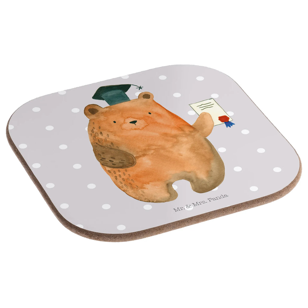 Square coaster bear Test Korkuntersetzer, Getränkeuntersetzer, Glasuntersetzer, Untersetzer aus Holz, Holzuntersetzer, Bierdeckel, Untersetzer Holz, Untersetzer Gläser, Untersetzer, Untersetzer Design, Untersetzer für Gläser, Tassen Untersetzer, Bär, Teddy, Teddybär, Prüfungen, Abschluss, Abitur, Zeugnis, Prüfung bestanden, Abschlusszeugnis