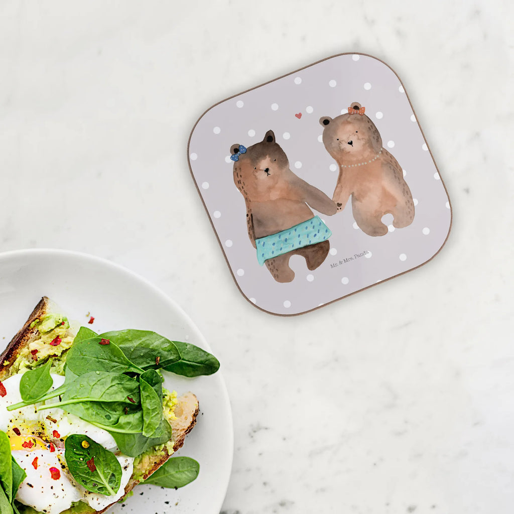 Square coaster bear Girlfriend Glasuntersetzer, Tassen Untersetzer, Untersetzer, Getränkeuntersetzer, Korkuntersetzer, Untersetzer Design, Untersetzer aus Holz, Bierdeckel, Holzuntersetzer, Untersetzer Holz, Untersetzer für Gläser, Untersetzer Gläser, Bär, Teddy, Teddybär, Bär Freundin Beste Freund Liebe Liebesbeweis Verliebt Kumpel Kumpeliene