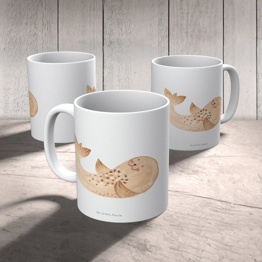 kubek dla dzieci foka Leżeć Motywy zwierzęce, dobra energia, zabawne powiedzonka, zwierzęta