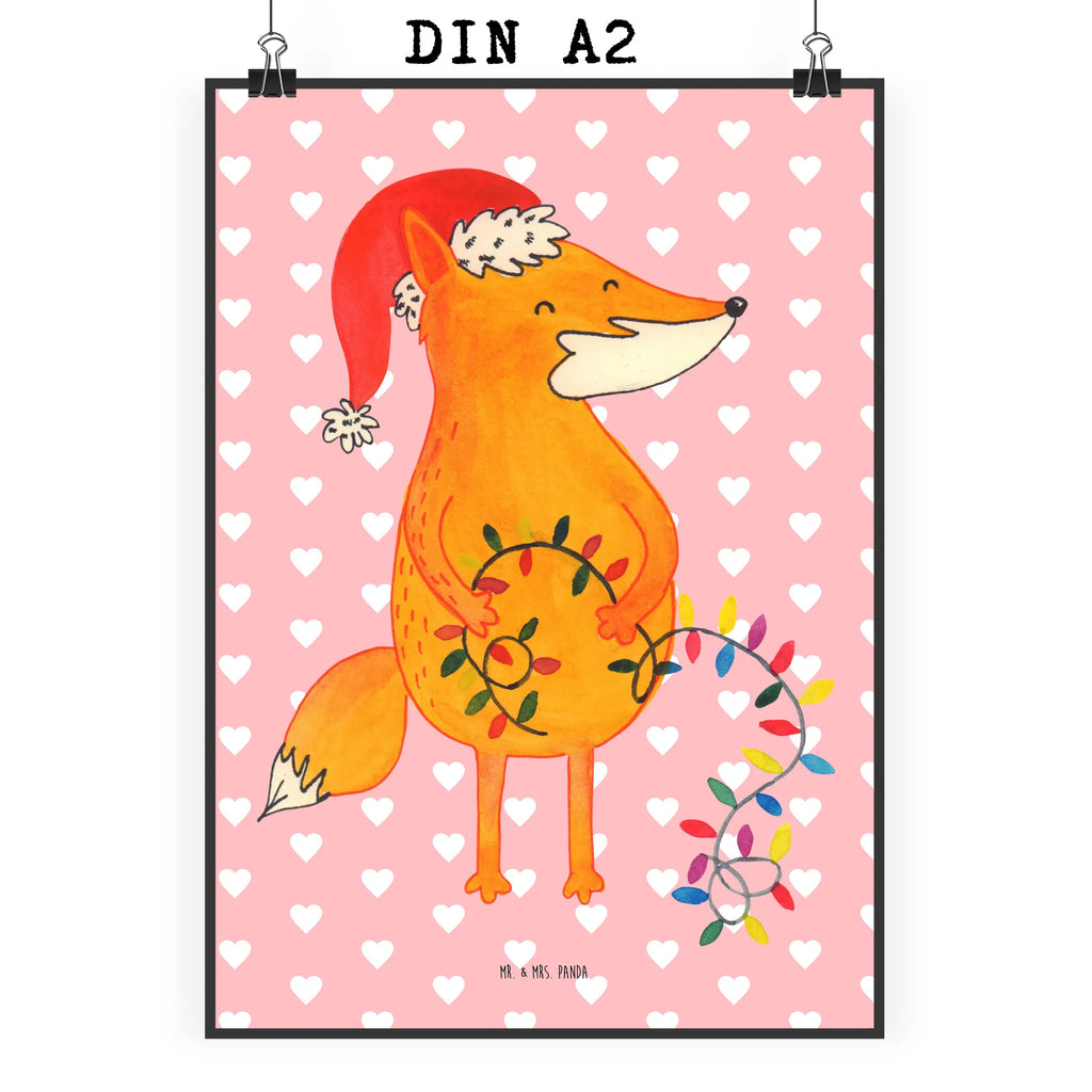 Plakat lis Boże Narodzenie Posterdruck, Wandposter, grafikposter, wanddeko, Poster, Wandschmuck, wanddruck, wandkunst, kunstdruck poster, Wanddekoration, Deko Bild, Wandbild, Plakat, kunstposter, Designposter, drucke, Kunstdruck, Bild, Bild für Wand, Mr. & Mrs. Panda Poster, Wanddeko Bild, kunst für die wand, Wintermotiv, Heiligabend, Advent, Nikolaus, Weihnachtsdeko, Winter, Weihnachten, Weihnachtszeit, Füchse, Spruch schön, Geschenk Weihnachten, Fuchs, Weihnachtsmann