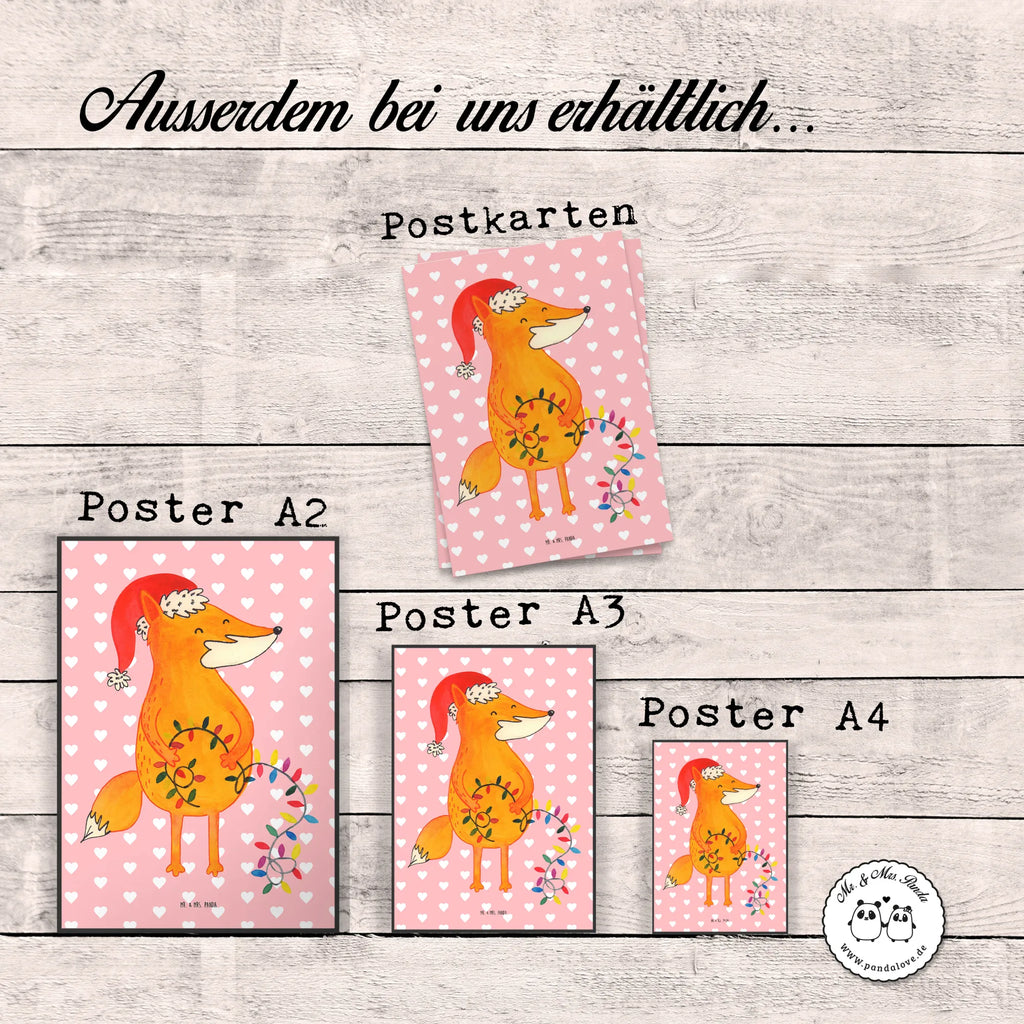 Plakat lis Boże Narodzenie Posterdruck, Wandposter, grafikposter, wanddeko, Poster, Wandschmuck, wanddruck, wandkunst, kunstdruck poster, Wanddekoration, Deko Bild, Wandbild, Plakat, kunstposter, Designposter, drucke, Kunstdruck, Bild, Bild für Wand, Mr. & Mrs. Panda Poster, Wanddeko Bild, kunst für die wand, Wintermotiv, Heiligabend, Advent, Nikolaus, Weihnachtsdeko, Winter, Weihnachten, Weihnachtszeit, Füchse, Spruch schön, Geschenk Weihnachten, Fuchs, Weihnachtsmann