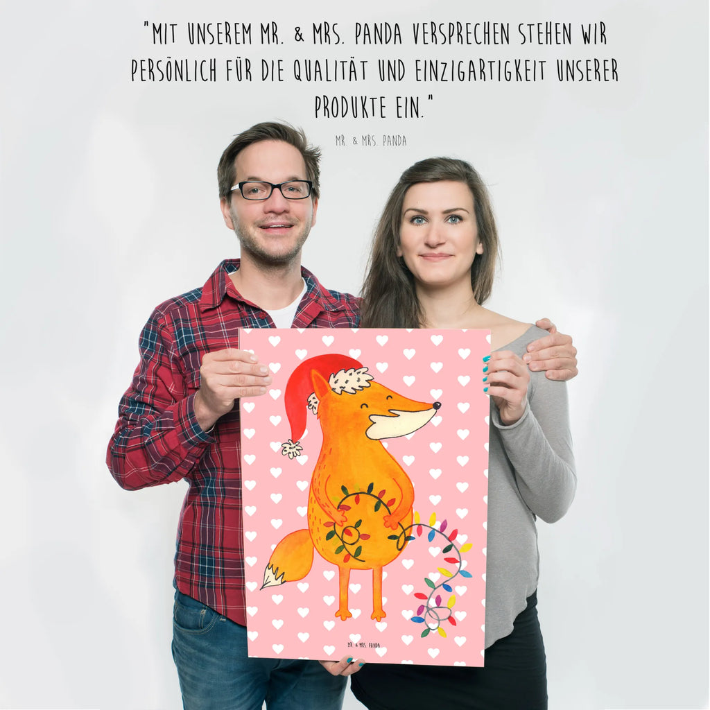 Plakat lis Boże Narodzenie Posterdruck, Wandposter, grafikposter, wanddeko, Poster, Wandschmuck, wanddruck, wandkunst, kunstdruck poster, Wanddekoration, Deko Bild, Wandbild, Plakat, kunstposter, Designposter, drucke, Kunstdruck, Bild, Bild für Wand, Mr. & Mrs. Panda Poster, Wanddeko Bild, kunst für die wand, Wintermotiv, Heiligabend, Advent, Nikolaus, Weihnachtsdeko, Winter, Weihnachten, Weihnachtszeit, Füchse, Spruch schön, Geschenk Weihnachten, Fuchs, Weihnachtsmann