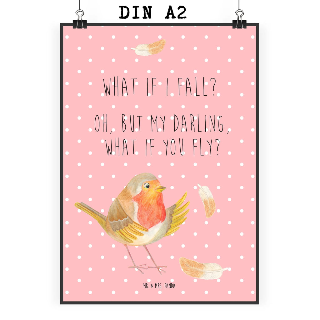 Plakat rudzik Pióra Designposter, Poster, Posterdruck, Schlafzimmer Poster, Küchenposter, Deko Bild, Kunstdruck, Bild, Kinderposter, Kinderzimmer Poster, Bild für Wand, Raumdekoration, Wanddekoration, Wanddeko Bild, Großes Poster, Plakat, Poster Sprüche, Mr. & Mrs. Panda Poster, Handgemaltes Poster, Wandposter, Wandbild, Gute Laune, Tiermotive, Tiere, Lustige Sprüche, Motivationsbilder, fliegen, Spruch Mut, Vogel, What If I Fall, Motivation Sprüche, Rotkehlchen, Spruch Motivation