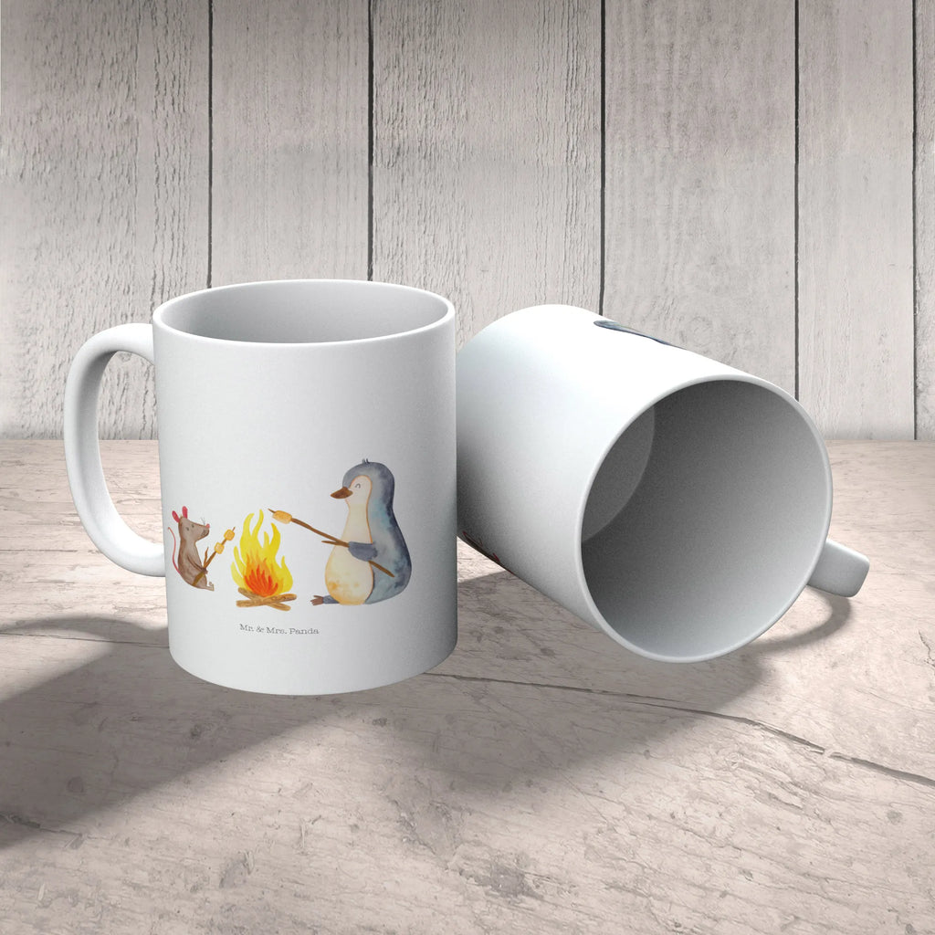 Mug Penguin campfire tea mug, mug, novelty mug, custom mug, mug with designs, coffee mug, ceramic mug, mug with quotes, gift mug, porcelain mug, latte mug, personalized mug, office mug, Penguin, North Pole, Winter, Penguins, mouse, marshmallows, office, life, life motto, campfire, barbecue, love, penguins, work, life motivation, everyday office life, job, new start, fire, motivation