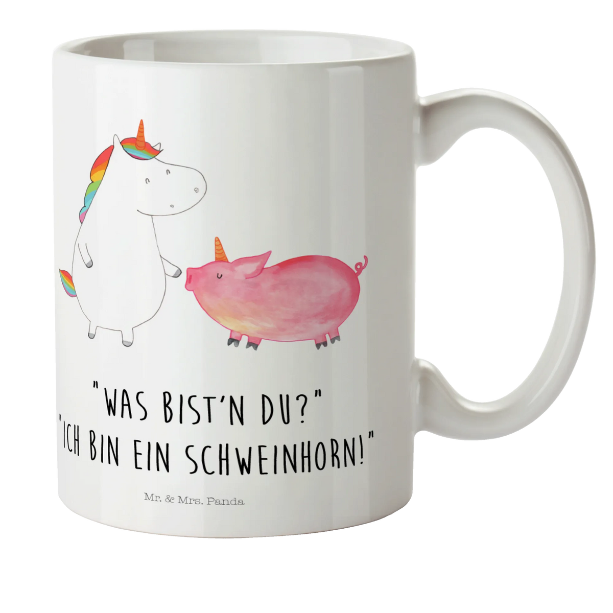 Kindertasse Einhorn Schwein