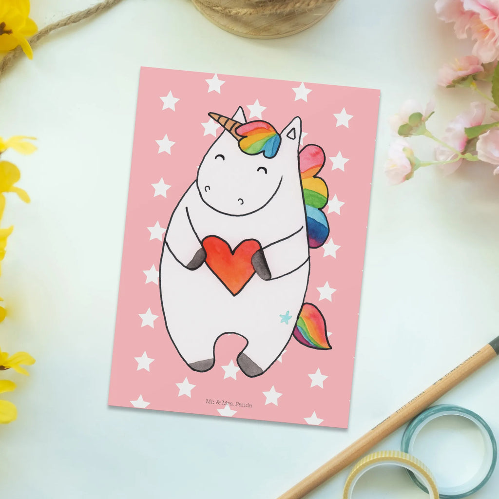 Postcard unicorn Heart Dankeskarte, Geschenkkarte, Einladung, Karte, Ansichtskarten, Einladungskarte, Einladungskarten Geburtstag, Einladung Geburtstag, Ansichtskarte, Grußkarte, Postkarte, Geburtstagskarte, Einhorn, Einhörner, Einhorn Deko, Unicorn, lustig, Herz, anders, witzig, Freundin, schlimm, bunt, böse