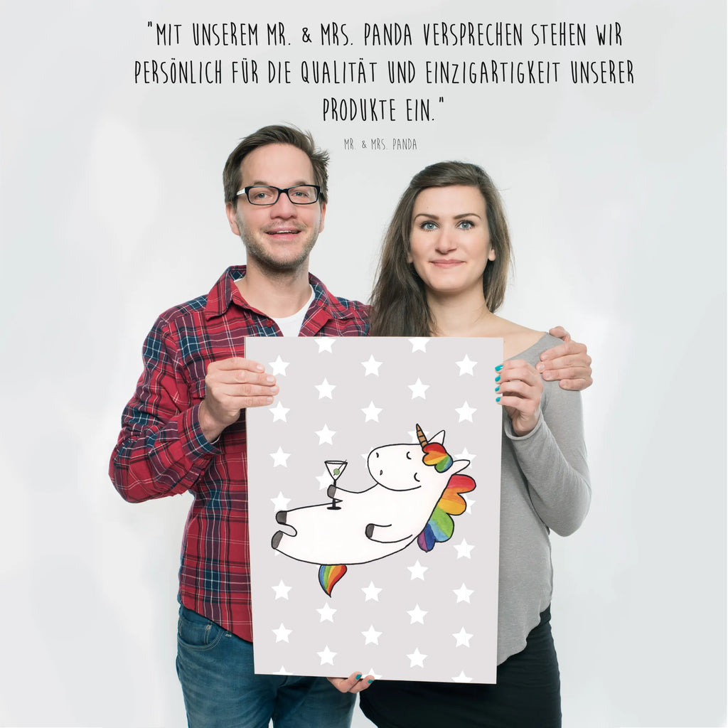 Plakat jednorożec koktajl Mr. & Mrs. Panda Poster, wandkunst, Deko Bild, Wanddekoration, wanddruck, Bild, Posterdruck, Wandbild, Plakat, drucke, Bild für Wand, Designposter, Wandposter, kunstposter, grafikposter, kunstdruck poster, Wandschmuck, Kunstdruck, wanddeko, kunst für die wand, Poster, Wanddeko Bild, Einhorn Deko, Einhörner, Einhorn, Unicorn, Rum, Witzig, Geburtstag, Party, Spaß, Spruch, Glitzer, Sekt, Caipirinha, Cuba Libre, Freundin, Feiern, Lustig