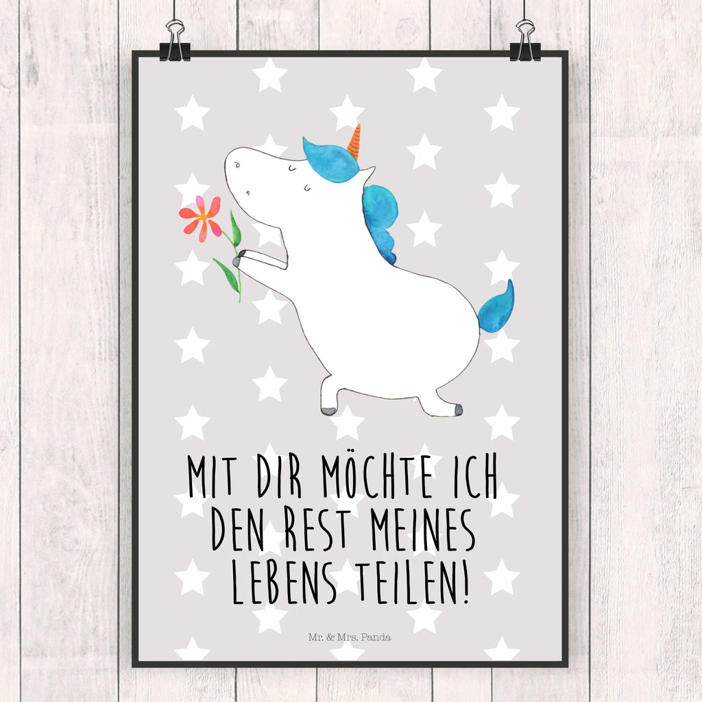 Poster unicorn flower Wanddeko, Bild, Wanddeko Bild, Designposter, Raumdekoration, Mr. & Mrs. Panda Poster, Küchenposter, Handgemaltes Poster, Posterdruck, Wandposter, Kinderposter, Poster, Wanddekoration, Kunstdruck, Einhorn, Einhörner, Einhorn Deko, Unicorn, heiraten, Liebesbeweis, Liebe, Verlobung, Freundin, Heiratsantrag, Freund, Partner, Ehepaar, Antrag, Pärchen, Ehe