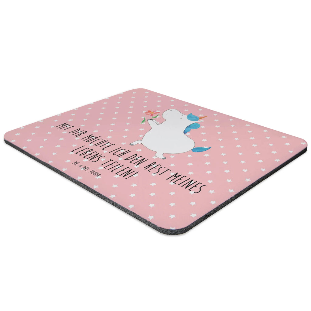 Mouse mat unicorn flower PC, Mouse Pad, Mouse, mousepad, Student, Gift, Motif, Pad, Study, fun, saying, Work, Print, Office, unicorn, unicorns, flower, engagement, partner, proof of love, couple, request, love, marriage application