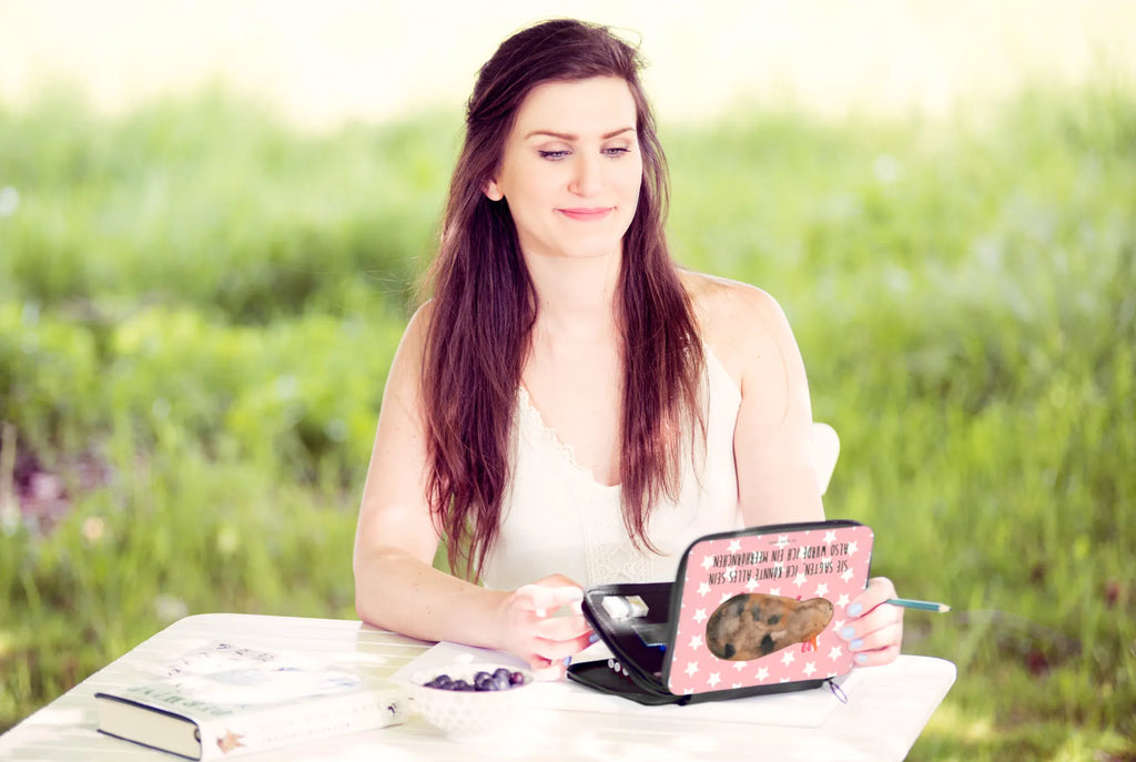 Leather folder unicorn Guinea pig pupil, school, motif, primary school, pencil case, pencil bag, gift, pen roll, child, enrolment, unicorn, unicorns, Meericorn, guinea pig, squirrels