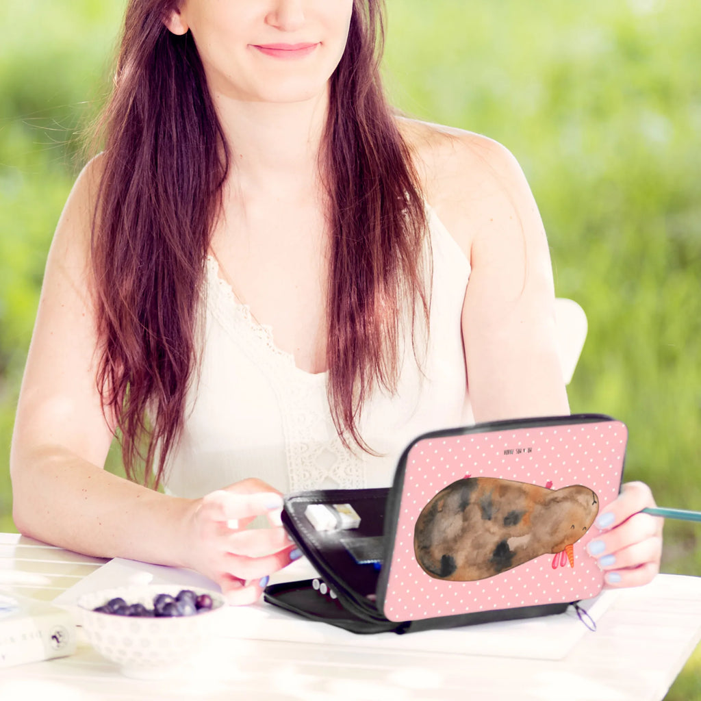Leather folder unicorn Guinea pig pupil, school, motif, primary school, pencil case, pencil bag, gift, pen roll, child, enrolment, unicorn, unicorns, Meericorn, guinea pig, squirrels