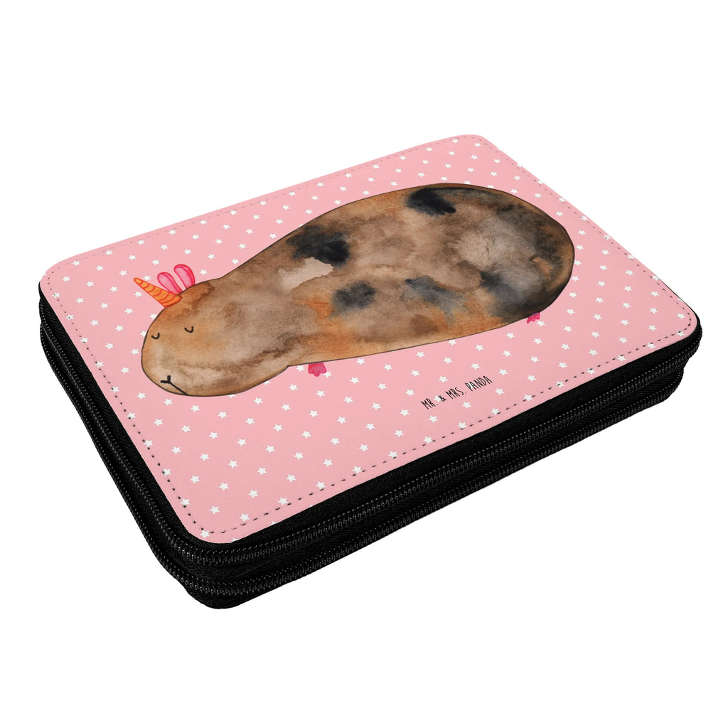 Leather folder unicorn Guinea pig pupil, school, motif, primary school, pencil case, pencil bag, gift, pen roll, child, enrolment, unicorn, unicorns, Meericorn, guinea pig, squirrels