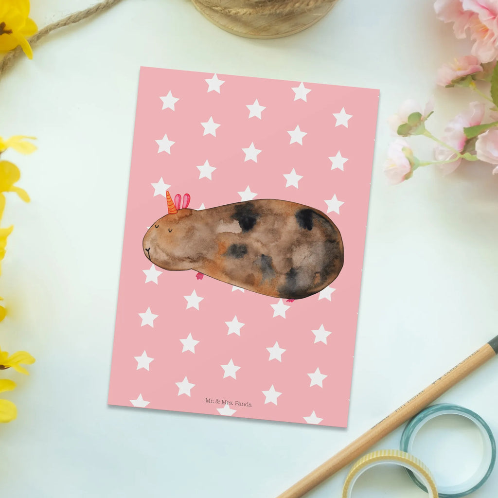 Postcard unicorn Guinea pig einzelkarte, Grußkarte, Kunstkarten, spruchkarte, Designkarte, Postkarten, Motivkarte, Fotokarte, kunstkarte, Postkarte, Ansichtskarte, bildkarte, Ansichtskarten, Einhörner, Einhorn Deko, Unicorn, Einhorn, Meerhörnchen, Meericorn, Meerschwein, Meerschweinchen