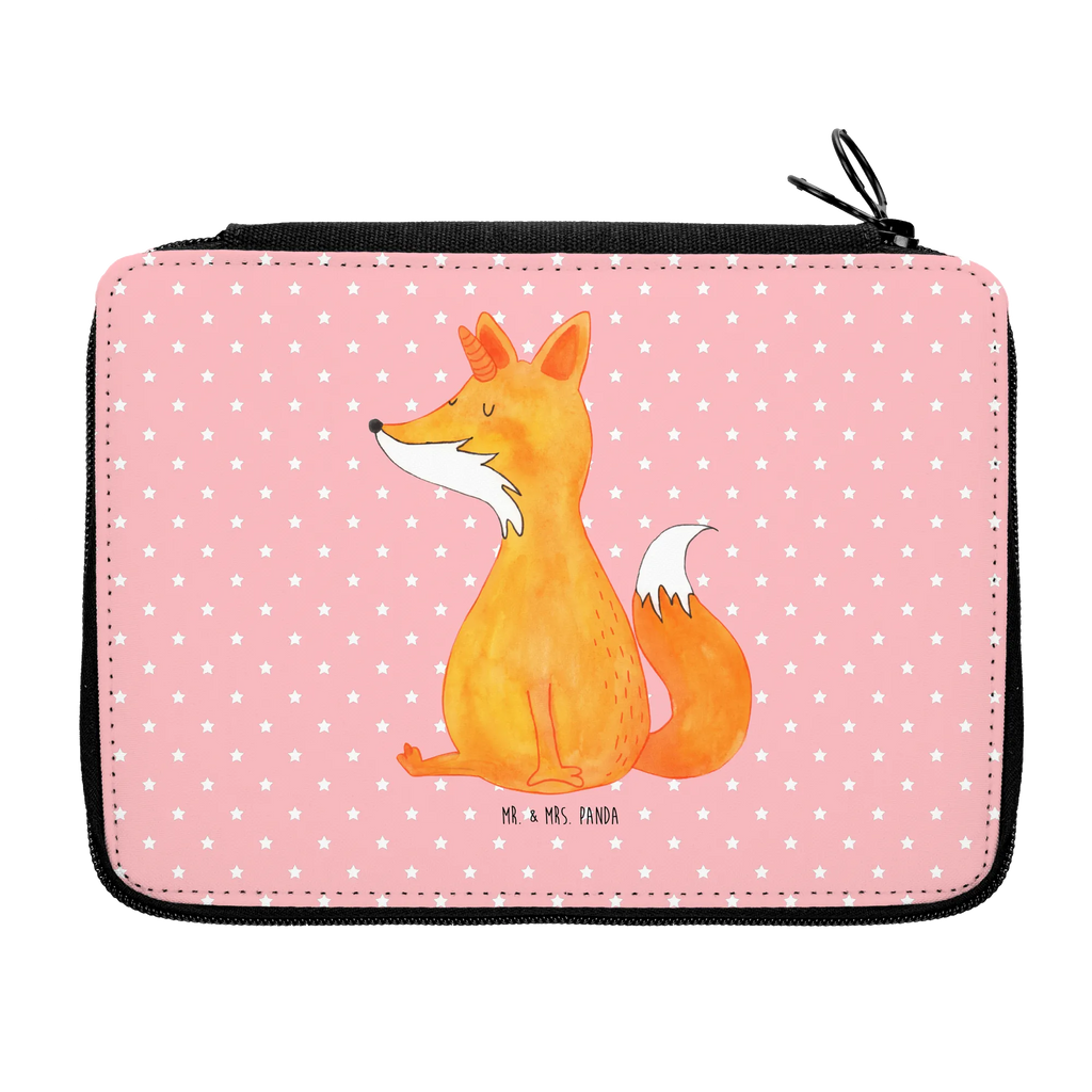 Leather folder unicorn Wish pencil case, school, child, pupil, pen roll, primary school, pencil bag, enrolment, motif, gift, unicorn, unicorns, foxes, fox horns, fox, foxycorn