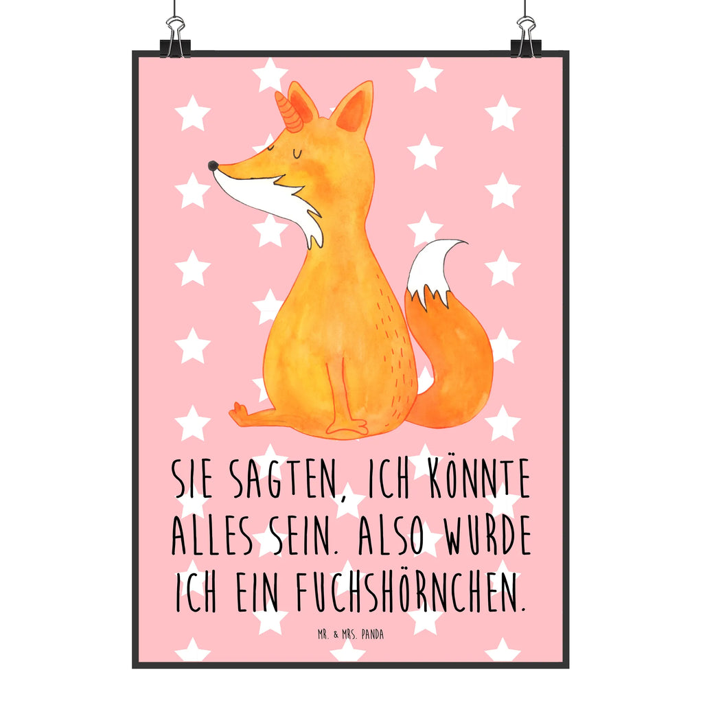 Poster unicorn Wish Kunstdruck, Bild, Raumdekoration, Mr. & Mrs. Panda Poster, Wanddekoration, Poster, Handgemaltes Poster, Küchenposter, Designposter, Wanddeko, Posterdruck, Wandposter, Kinderposter, Wanddeko Bild, Einhorn, Einhörner, Einhorn Deko, Unicorn, Fuchshörnchen, Foxycorn, Fuchshorn, Fuchs, Füchse, Unicorns