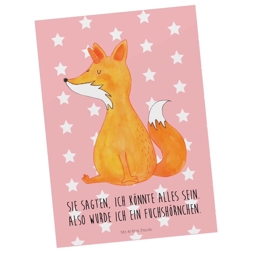 Postcard unicorn Wish gift, gift card, card, invitation card, Postcard, letter, postcards, invitation, paper, unicorn, unicorns, fox, foxycorn, fox horns, foxes