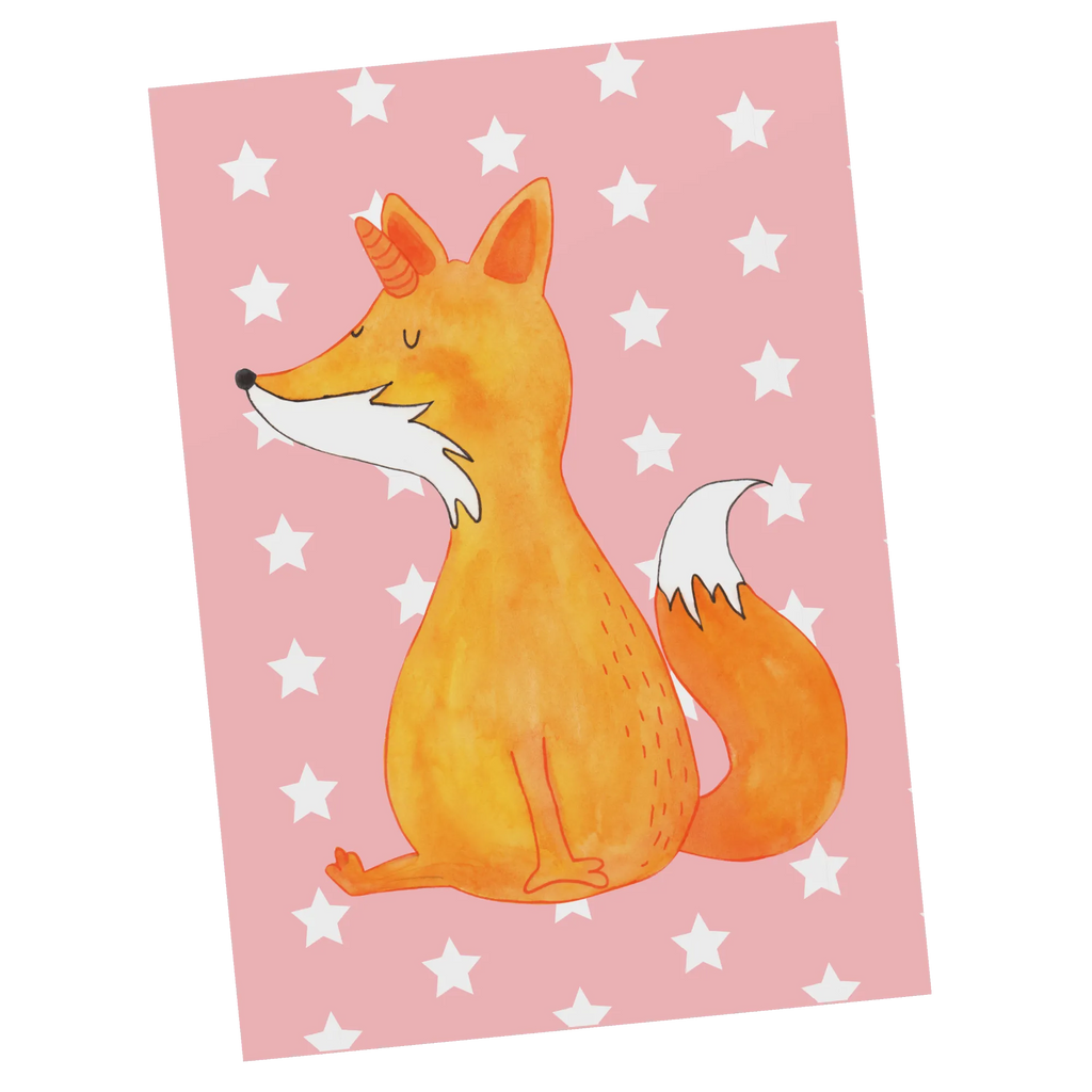 Postcard unicorn Wish gift, gift card, card, invitation card, Postcard, letter, postcards, invitation, paper, unicorn, unicorns, fox, foxycorn, fox horns, foxes