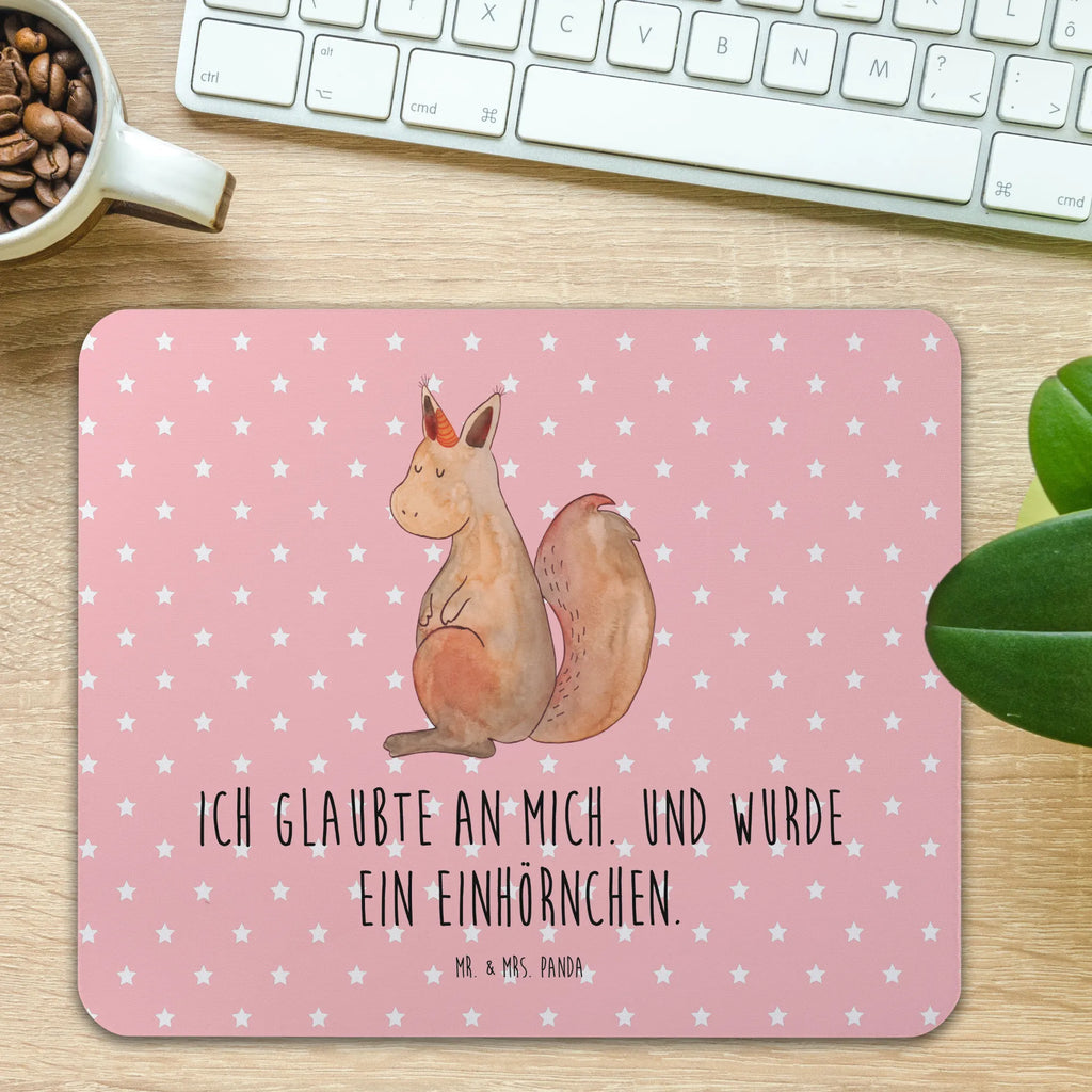 Mouse mat unicorn Believe Arbeitszimmer, Mauspad Büro, Mauspad, Mausunterlage, PC Zubehör, Mousepad, Einzigartiges Mauspad, Designer Mauspad, Büroausstattung, Computer zubehör, Einhorn, Einhörner, Einhorn Deko, Unicorn, Eichhorn, Eichhörnchen, Einhörnchen