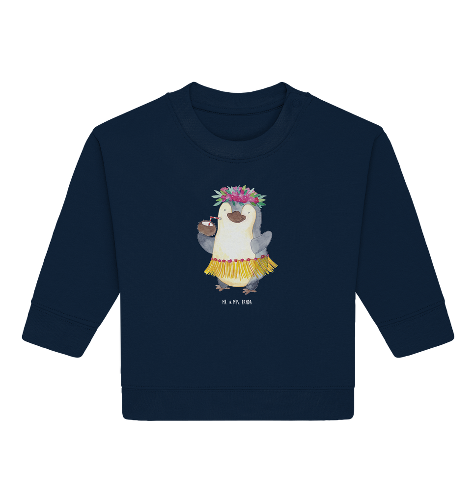 Organic Baby Pullover Pinguin Kokosnuss Wunderschöner Baby Pullover /Sweatshirt von Mr. & Mrs. Panda <br /><br />Material: <br />- 85 % Baumwolle (Bio-Qualität, ringgesponnen, gekämmt)<br />- 15 % Polyester (recycelt)</li><li>Grammatur: 280 g/m²<br />- Schnitt: normale Passform</li><li>Eingesetzte Ärmel<br />- Knopfleiste mit 1 gleichfarbigen Druckknopf und 1 verdeckten Druckknopf an Schulter für einfacheres Anziehen, Pinguin, Aloha, Hawaii, Urlaub, Kokosnuss, Pinguine