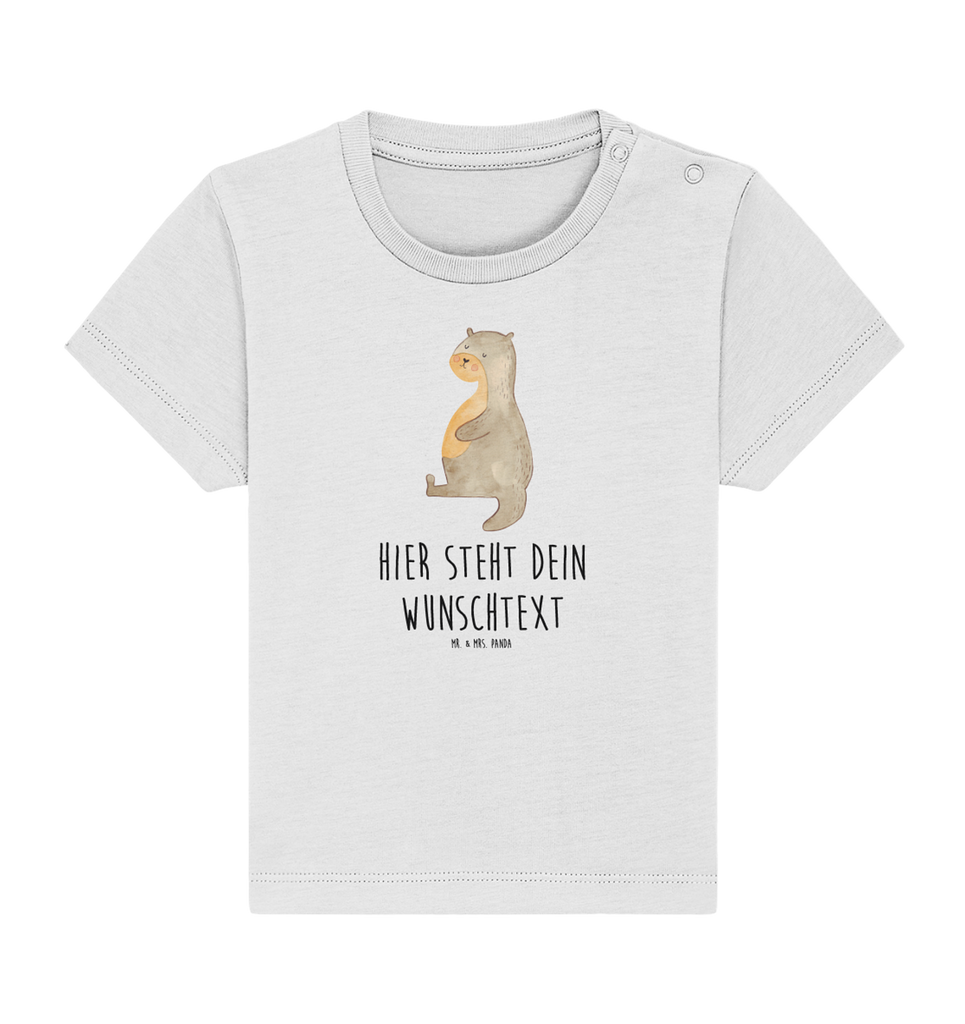 Personalisiertes Baby Shirt Otter Bauch Personalisiertes Baby T-Shirt, Personalisiertes Jungen Baby T-Shirt, Personalisiertes Mädchen Baby T-Shirt, Personalisiertes Shirt, Otter, Fischotter, Seeotter, Otter Seeotter See Otter