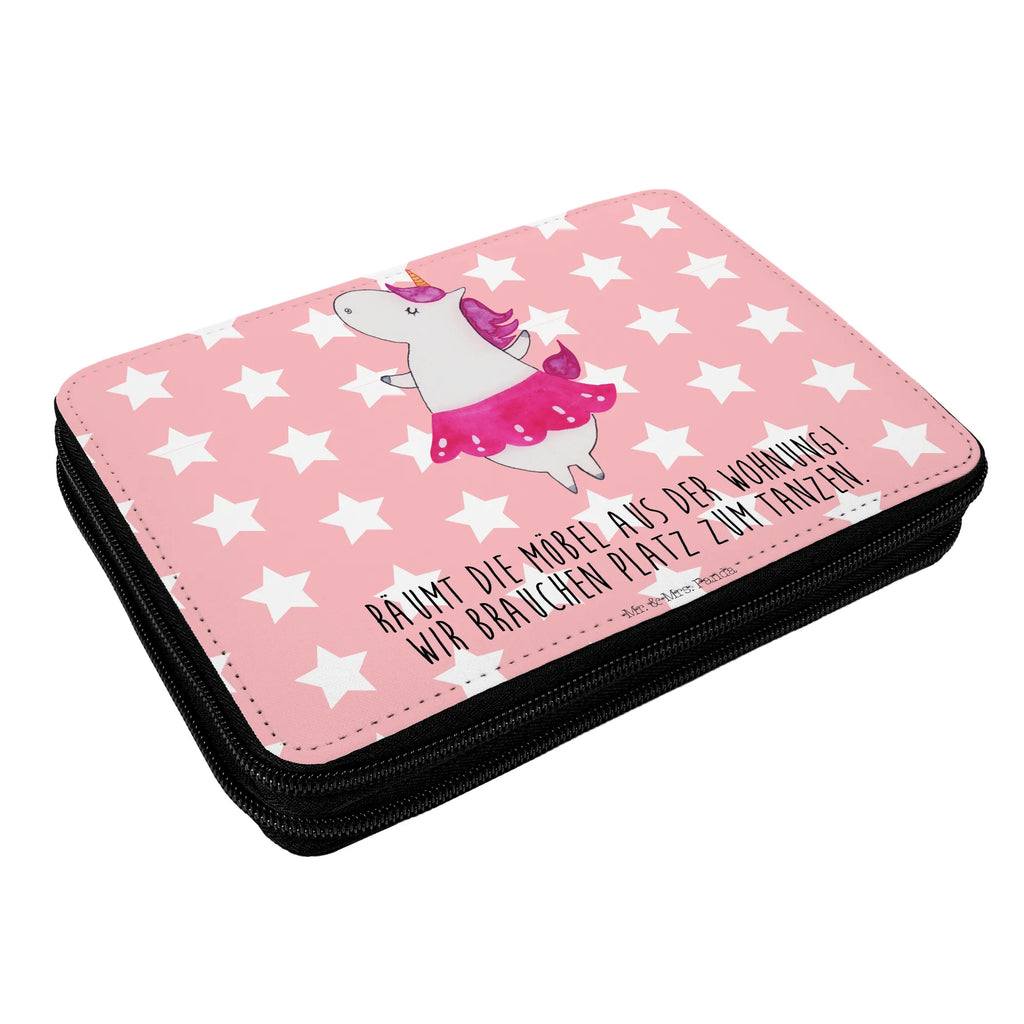Leather folder unicorn ballerina enrolment, pupil, pencil case, motif, primary school, school, child, pencil bag, pen roll, gift, unicorn, unicorns, Dancing, Party, Unicorn, Celebration, dancer present, Einhorn, Fun, Flat, English, Dancer gift, Ballerina