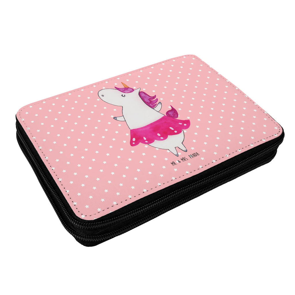 Leather folder unicorn ballerina enrolment, pupil, pencil case, motif, primary school, school, child, pencil bag, pen roll, gift, unicorn, unicorns, Dancing, Party, Unicorn, Celebration, dancer present, Einhorn, Fun, Flat, English, Dancer gift, Ballerina