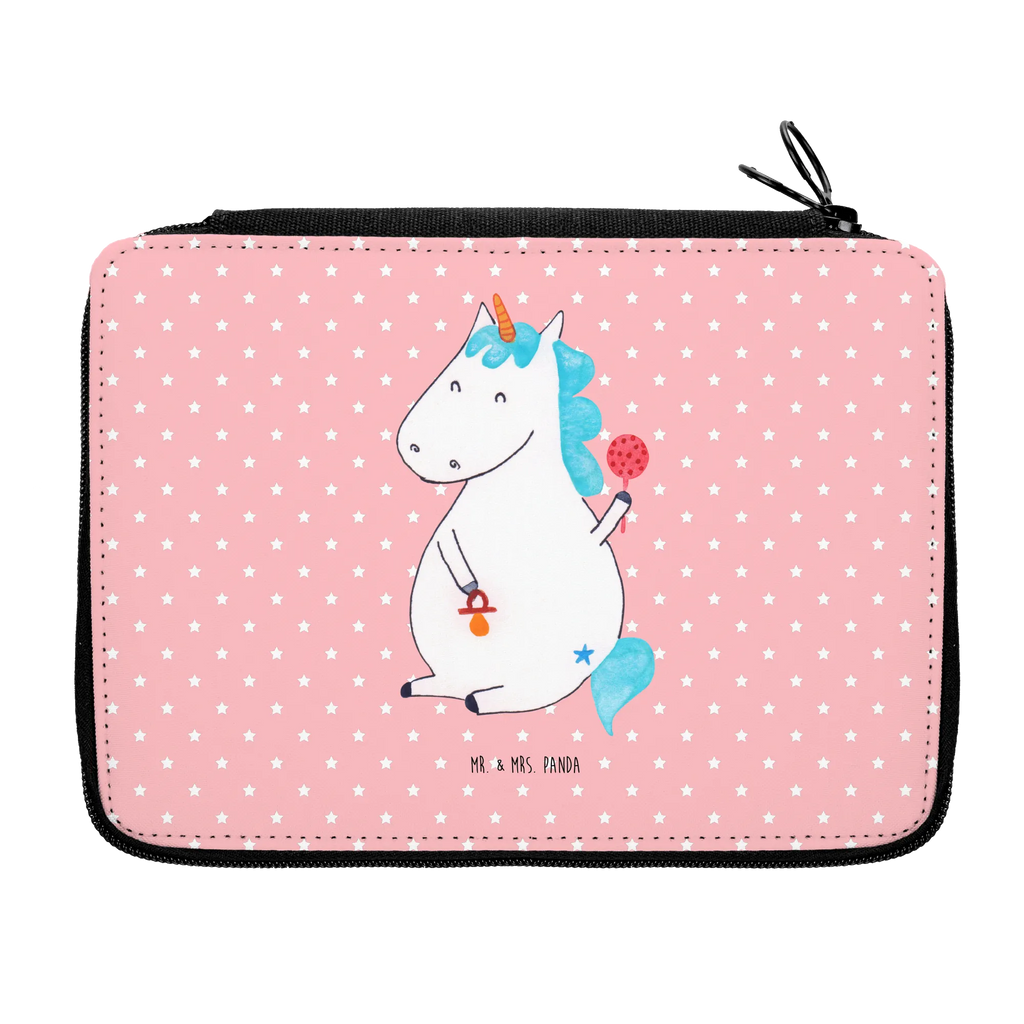Leather folder unicorn infant pencil case, gift, enrolment, pupil, primary school, school, pen roll, child, pencil bag, motif, unicorn, unicorns, first child, mother, birth, kids, birth gift, offspring, birthday, parents, baby, baby happiness, birth present