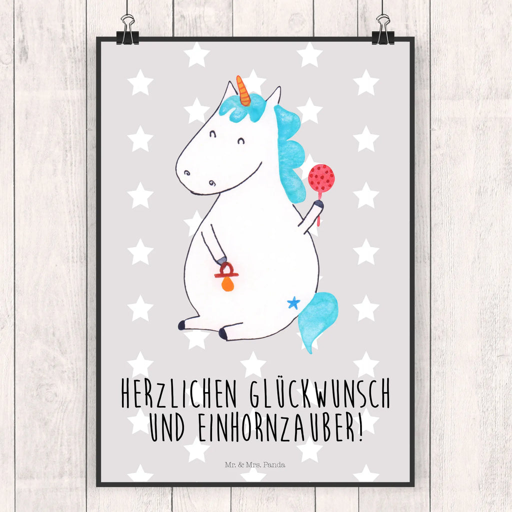 Poster unicorn infant Posterdruck, Wanddekoration, Bild, Wandbild, wanddruck, Mr. & Mrs. Panda Poster, Wanddeko Bild, kunstdruck poster, wandkunst, drucke, wanddeko, Deko Bild, kunst für die wand, kunstposter, grafikposter, Poster, Wandschmuck, Plakat, Kunstdruck, Wandposter, Bild für Wand, Designposter, Einhorn Deko, Einhörner, Einhorn, Unicorn, Nachwuchs, Babyglück, Geburt, Baby, Party, Schnuller, Kind, Mutter, Eltern, Geburtstag, Erstes Kind