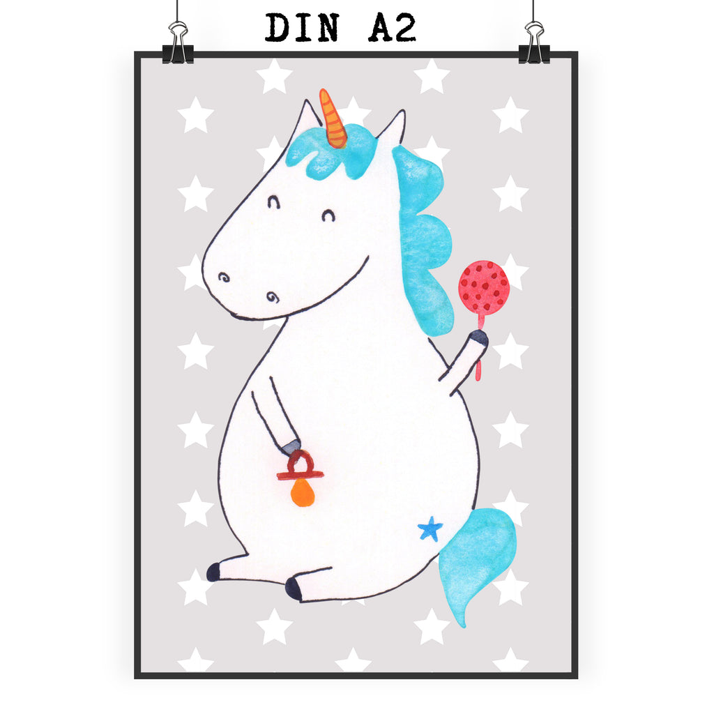 Poster unicorn infant Posterdruck, Wanddekoration, Bild, Wandbild, wanddruck, Mr. & Mrs. Panda Poster, Wanddeko Bild, kunstdruck poster, wandkunst, drucke, wanddeko, Deko Bild, kunst für die wand, kunstposter, grafikposter, Poster, Wandschmuck, Plakat, Kunstdruck, Wandposter, Bild für Wand, Designposter, Einhorn Deko, Einhörner, Einhorn, Unicorn, Nachwuchs, Babyglück, Geburt, Baby, Party, Schnuller, Kind, Mutter, Eltern, Geburtstag, Erstes Kind