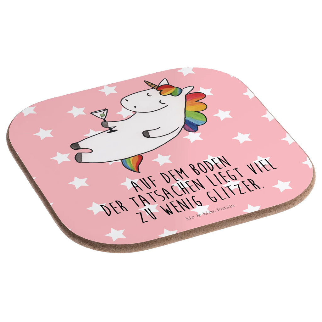 Square coaster unicorn cocktail gifts, Coasters, breakfast, glass coasters, presents, party, gift, unicorn, unicorns, celebrating, fun, birthday, girlfriend present, champagne, girlfriend gift, caipirinha, rum