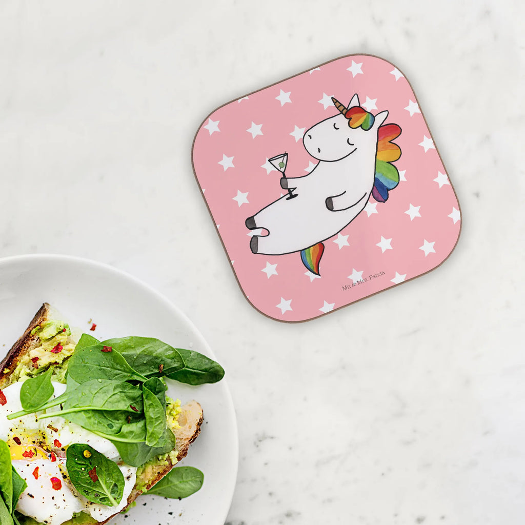 Square coaster unicorn cocktail gifts, Coasters, breakfast, glass coasters, presents, party, gift, unicorn, unicorns, celebrating, fun, birthday, girlfriend present, champagne, girlfriend gift, caipirinha, rum