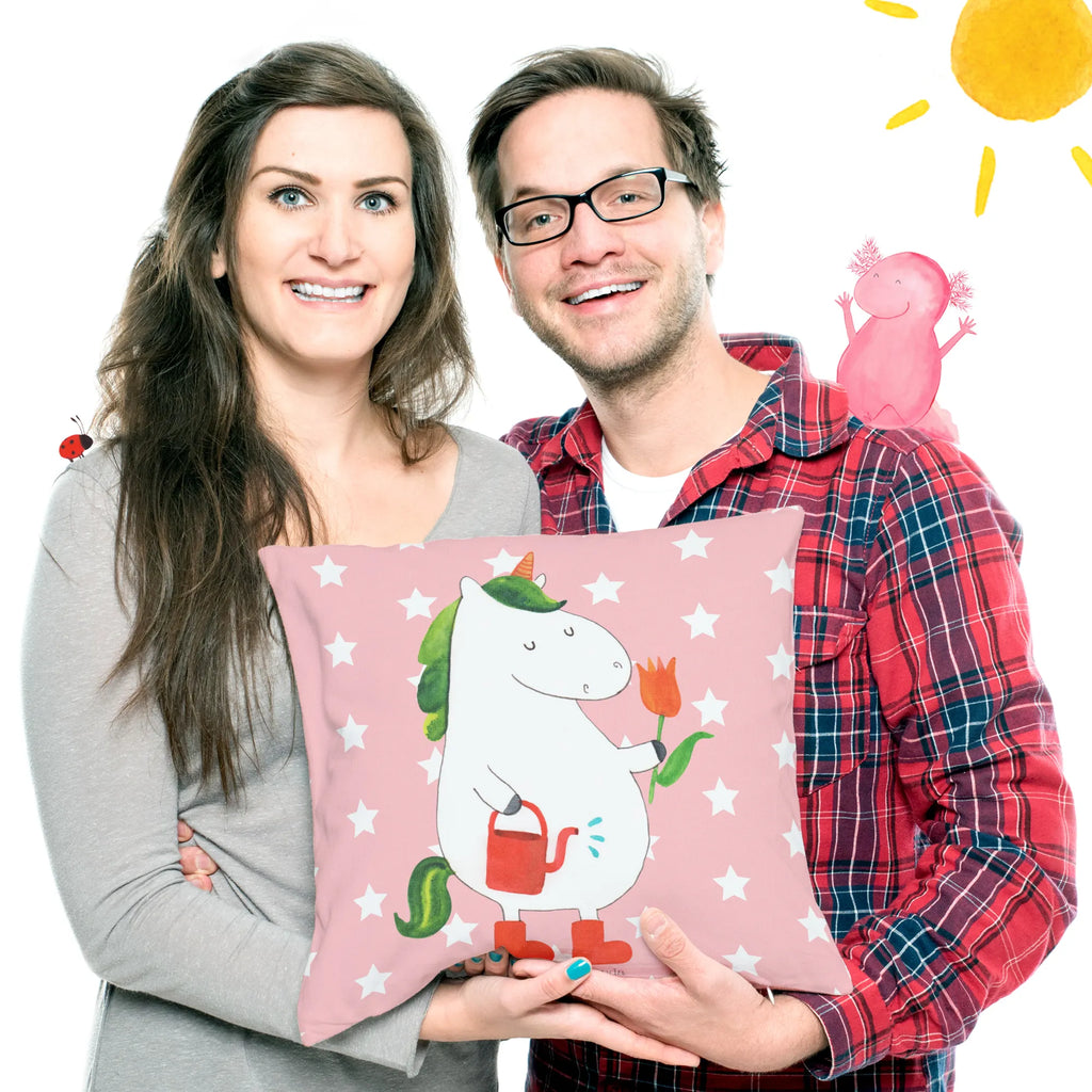 40x40 poduszka jednorożec ogrodnik Jednorożec, jednorożce, dekoracje jednorożca, jednorożec